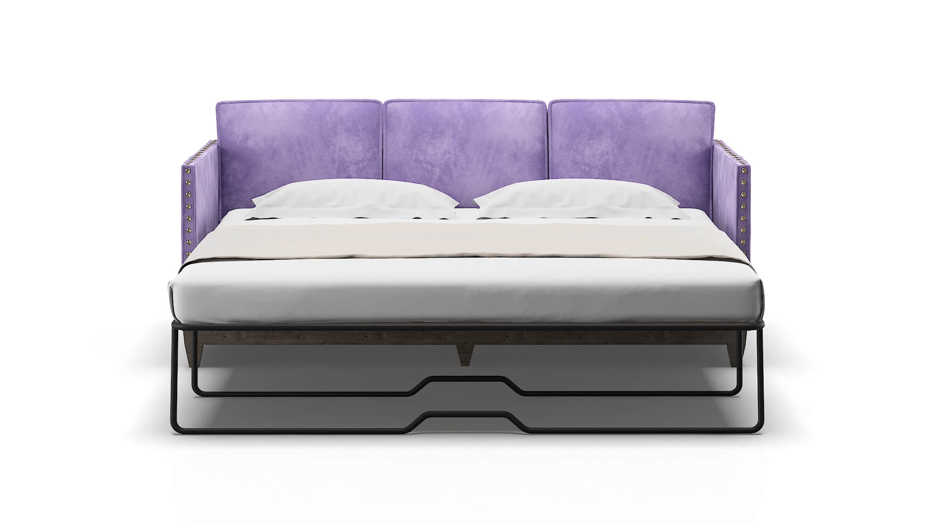 Florence Royale Lavender Sofa Sleeper Espresso legs 1