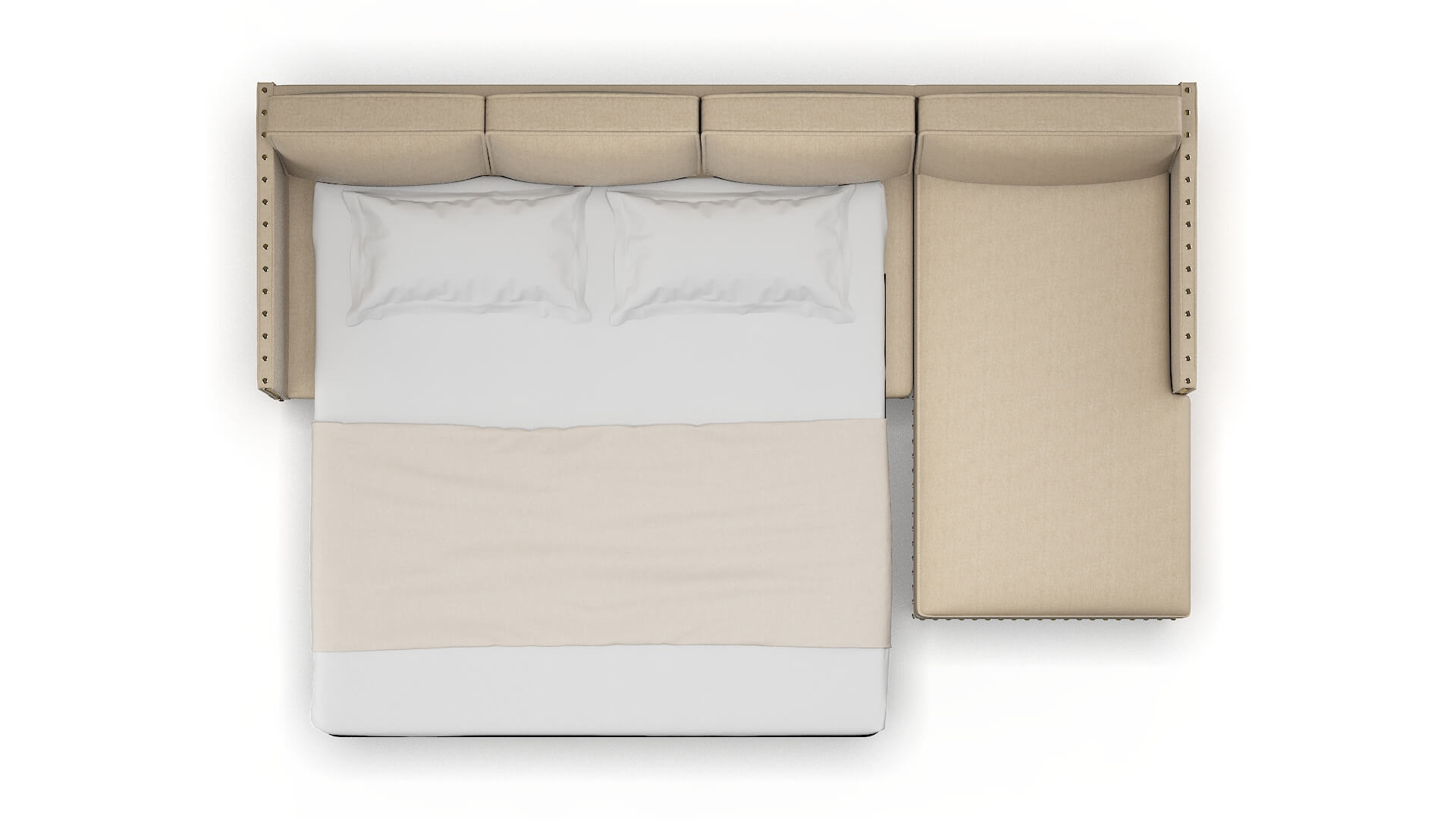 Florence Royale Mondo Panel Sleeper Espresso legs 3