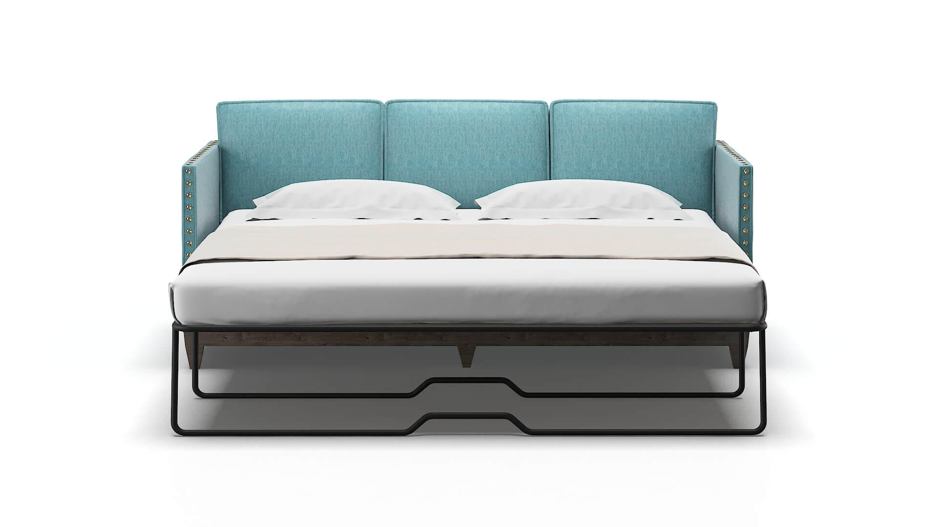 Florence Sorrento Denim Sofa Sleeper Espresso legs 1