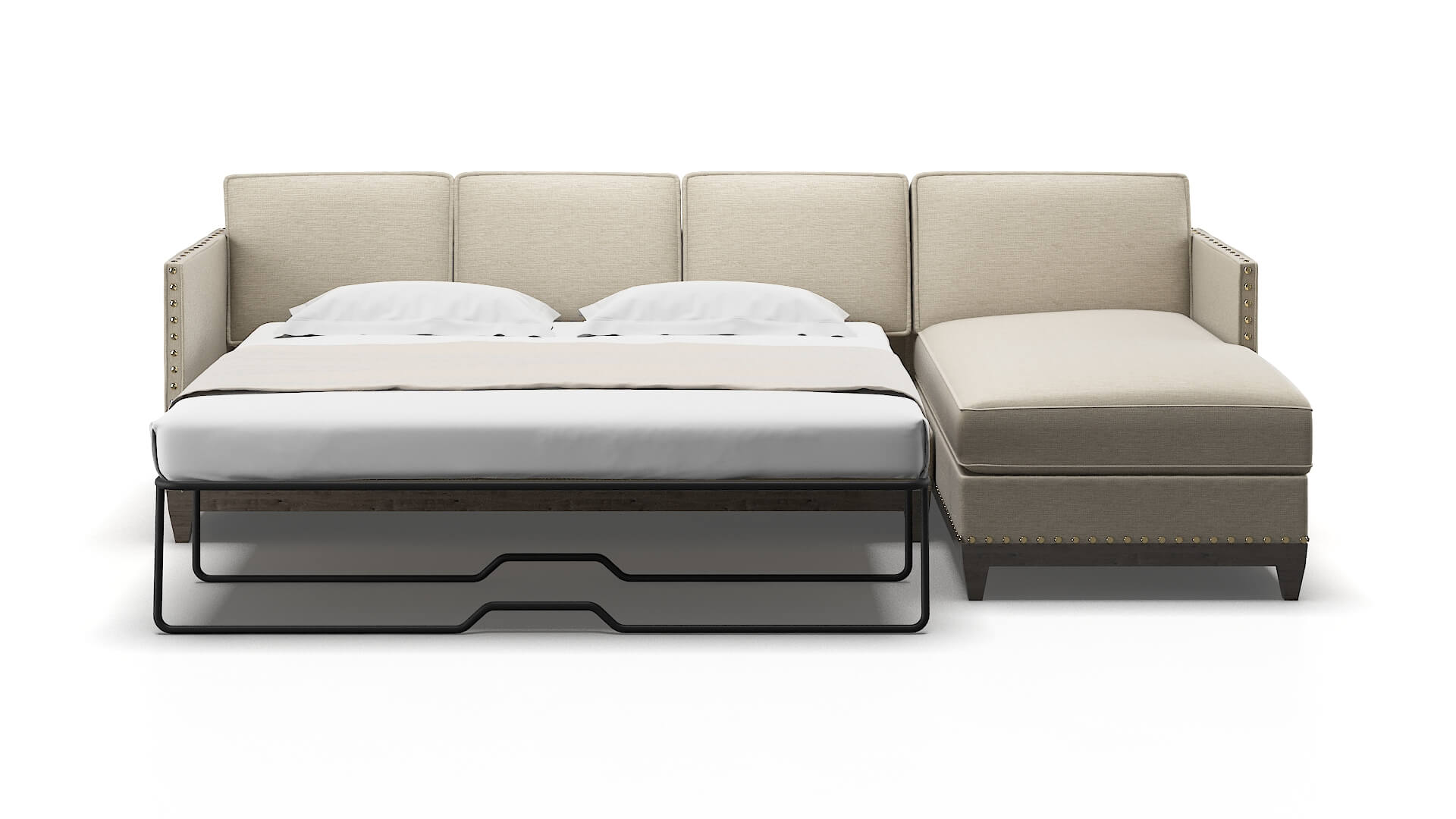 Florence Sosoftness 72 Panel Sleeper Espresso legs 1