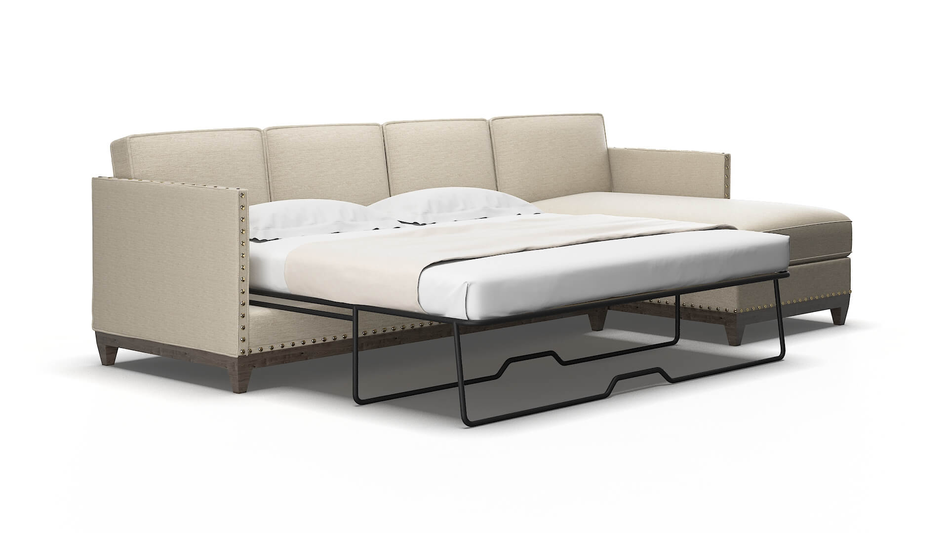 Florence Sosoftness 72 Panel sleeper Espresso Legs  2