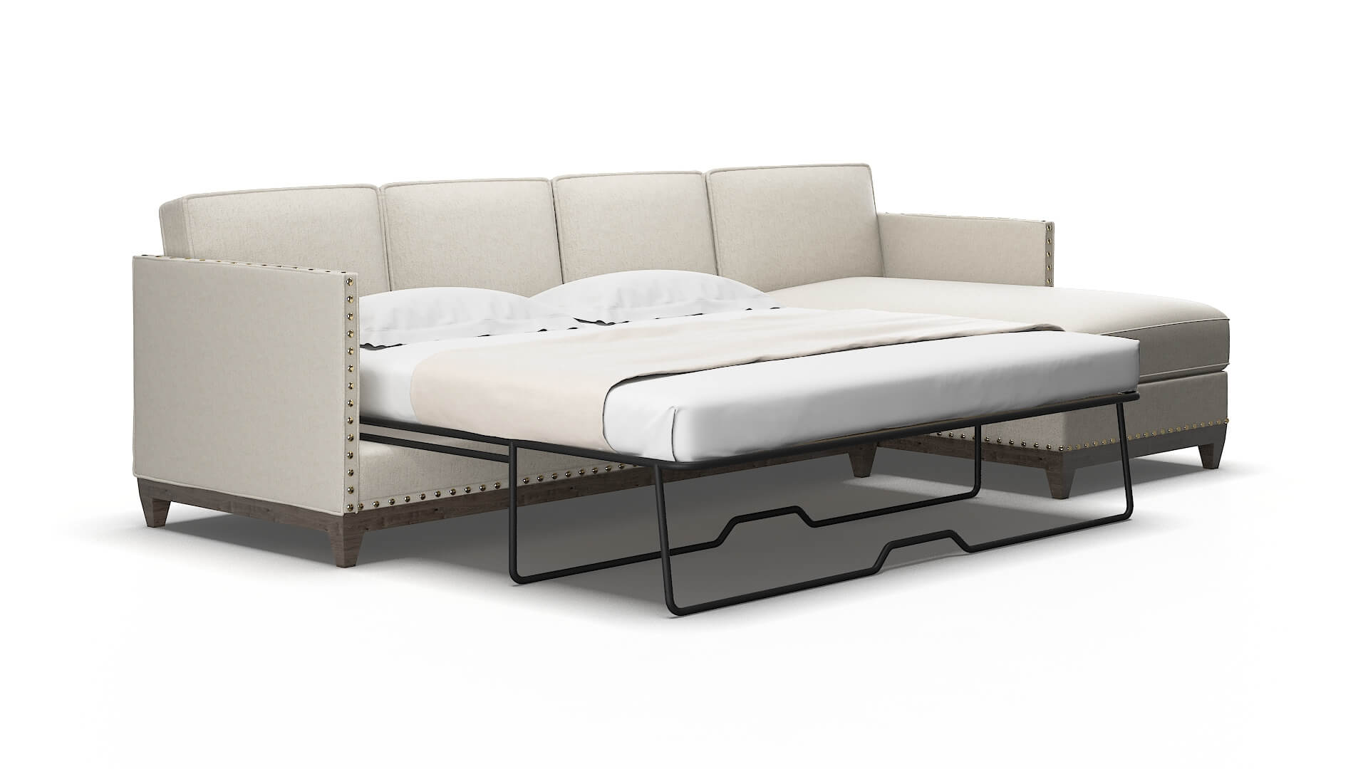 Florence Terrain natural Panel sleeper Espresso Legs  2