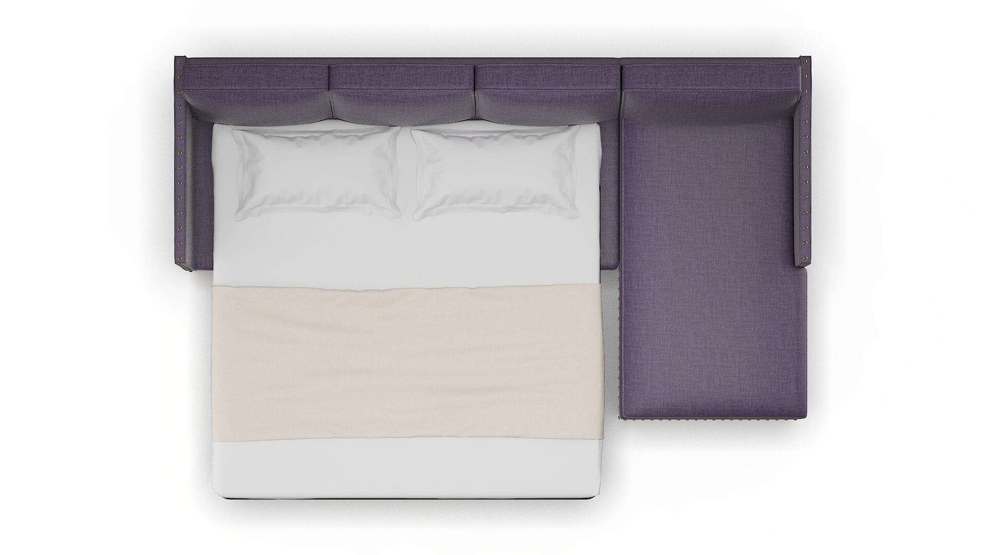 Florence Tess Blackberry Panel Sleeper Espresso legs 3