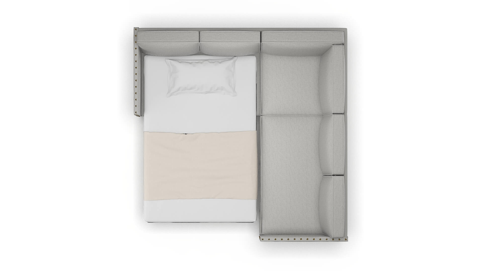 Florence Urban_d Pepper Sectional Sleeper Espresso legs 3