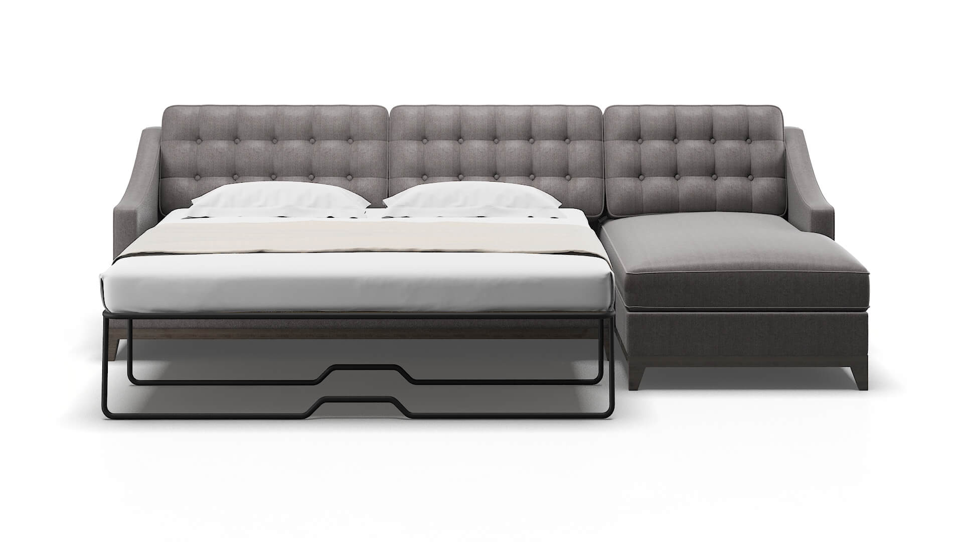 Geneva Atlas_plz Silver Panel Sleeper Espresso legs 2