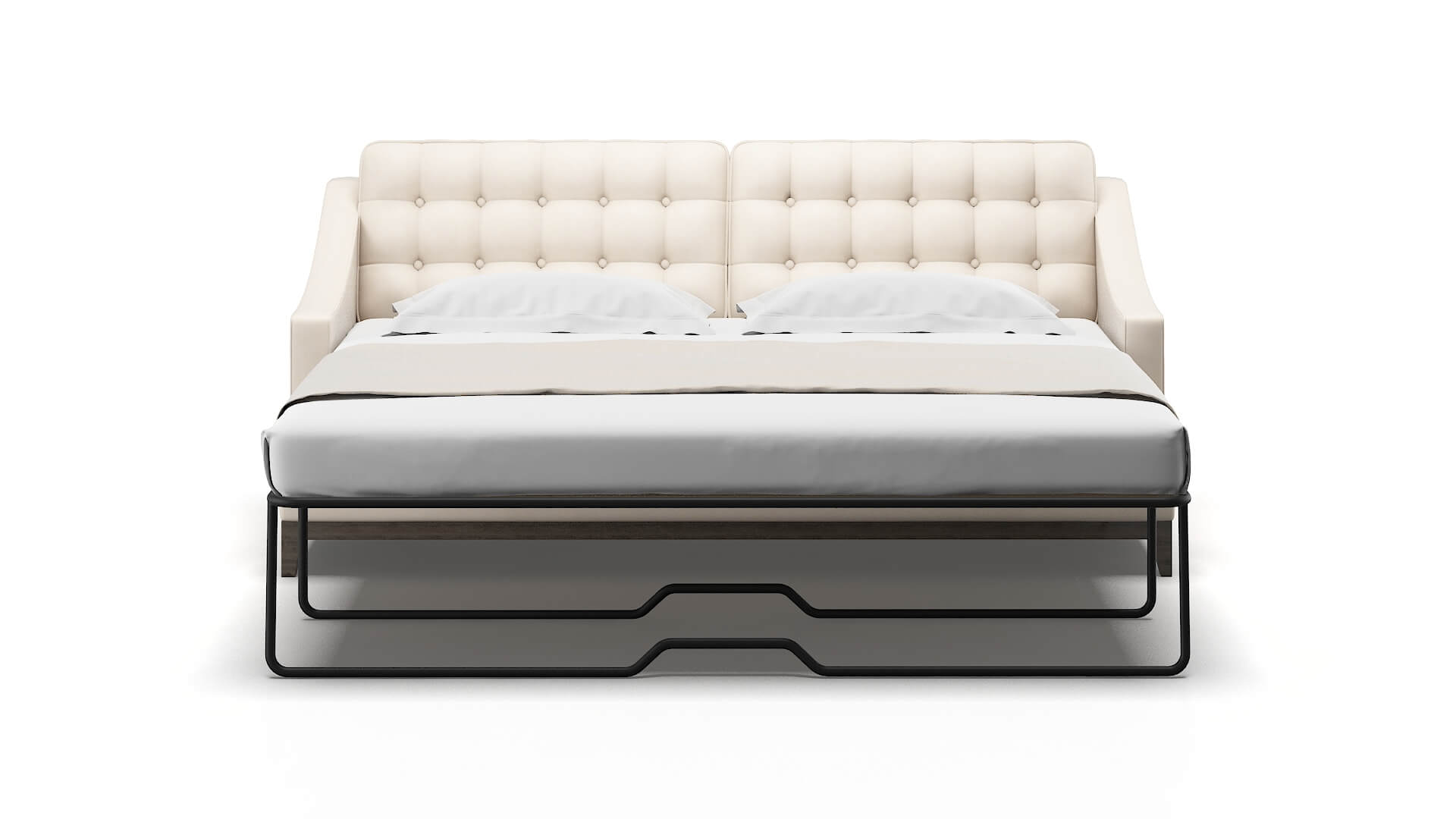 Geneva Bella Buckwheat Sofa Sleeper Espresso legs 1