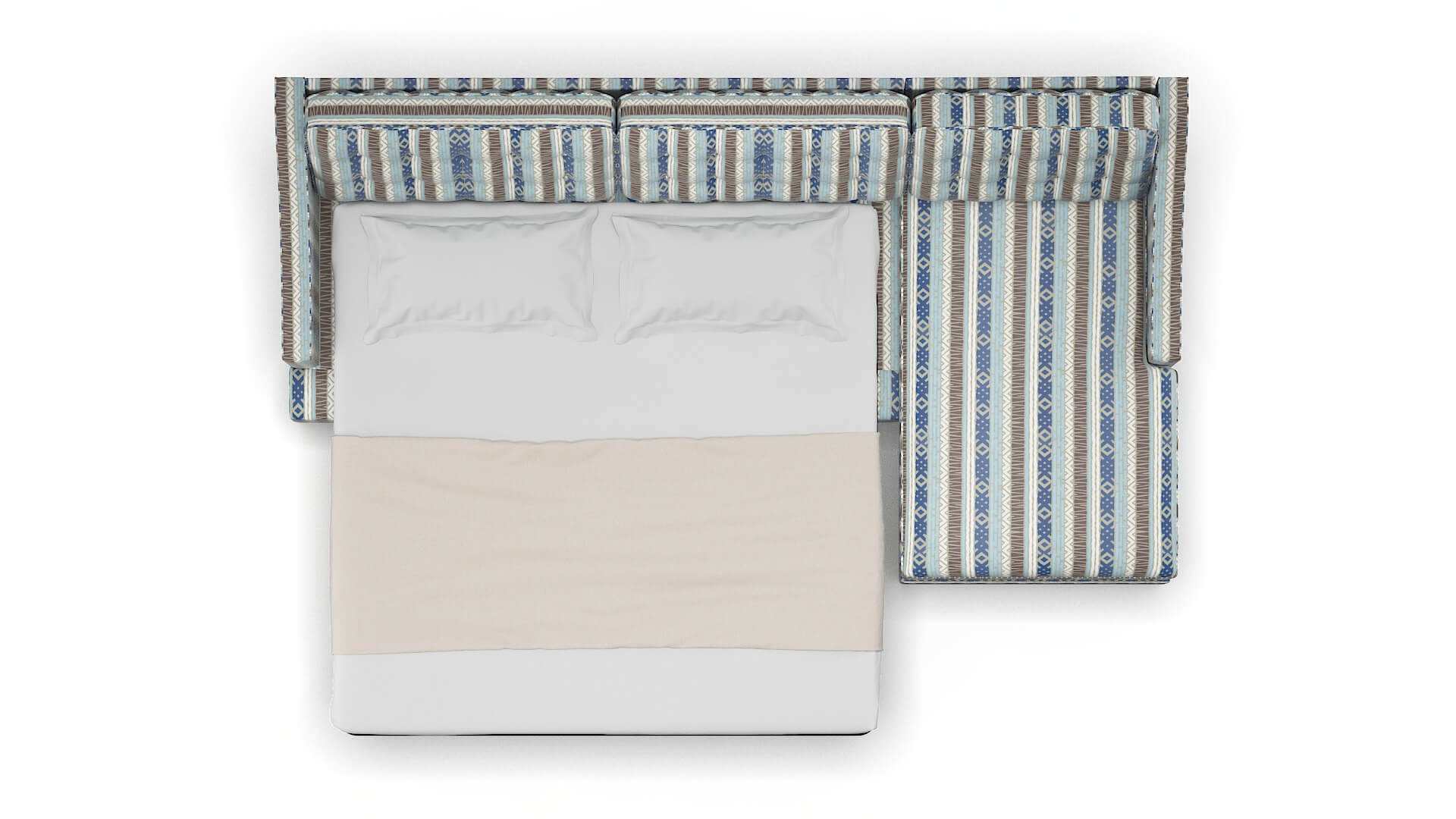 Geneva Bodhi Indigo Panel Sleeper Espresso legs 3