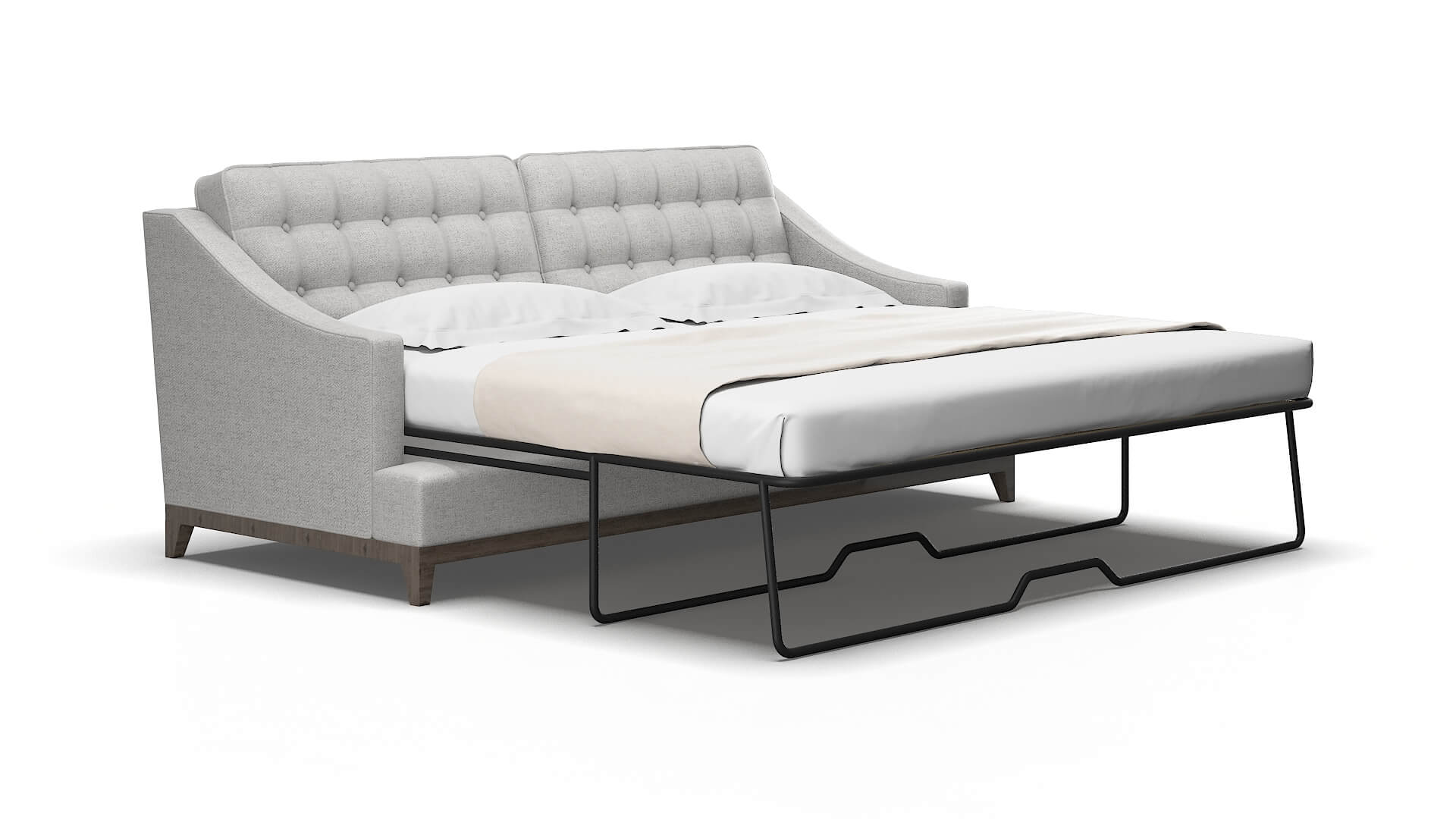 Geneva Catalina silver Sofa sleeper Espresso Legs  2