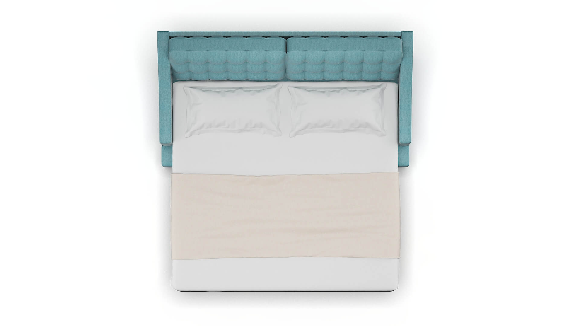 Geneva Cosmo Turquoise Sofa Sleeper Espresso legs 3