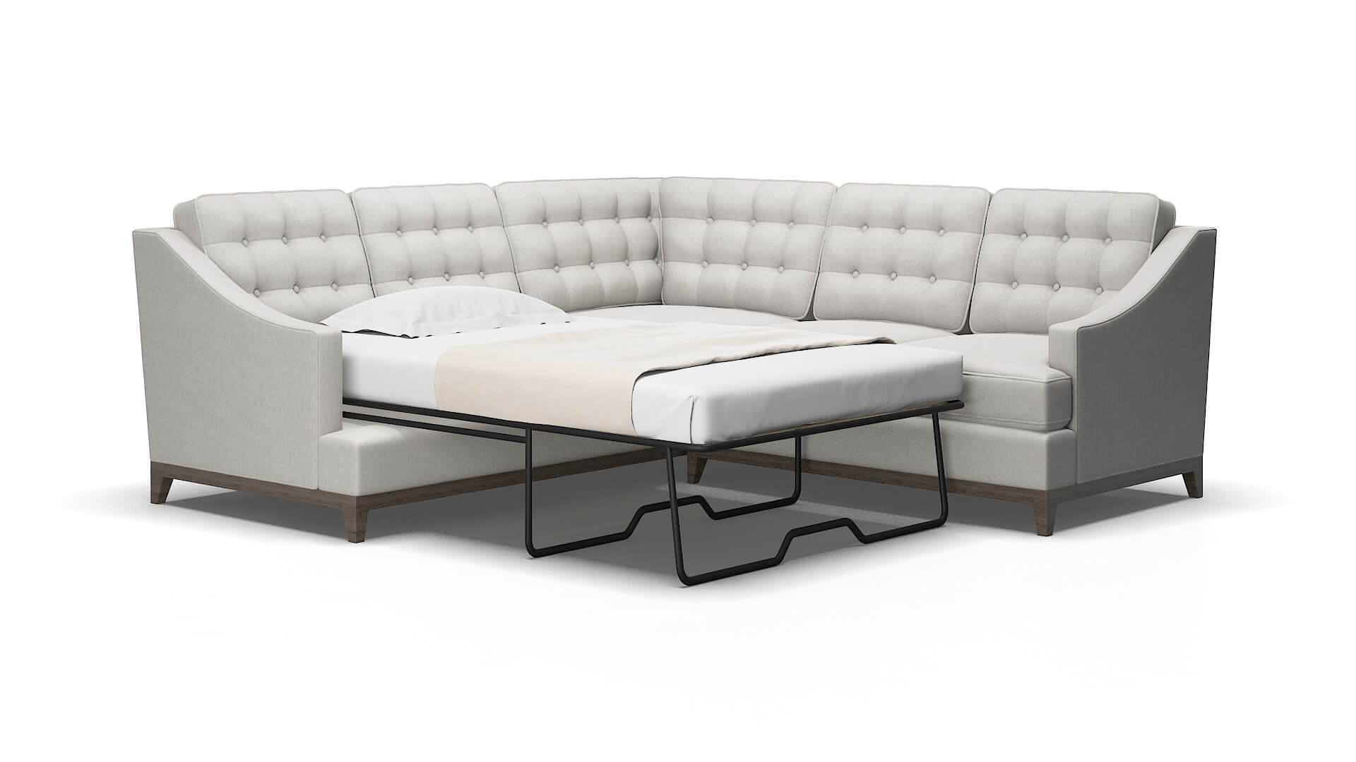 Geneva Curious spa Sectional sleeper Espresso Legs  2