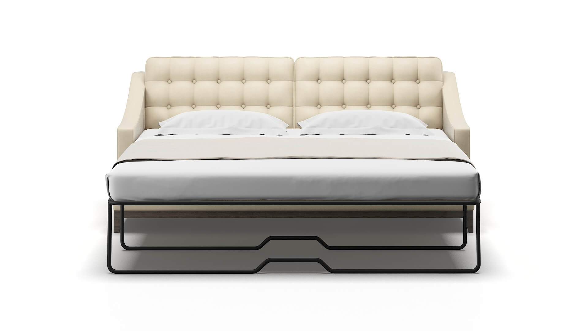 Geneva Dream_d Almond Sofa Sleeper Espresso legs 1