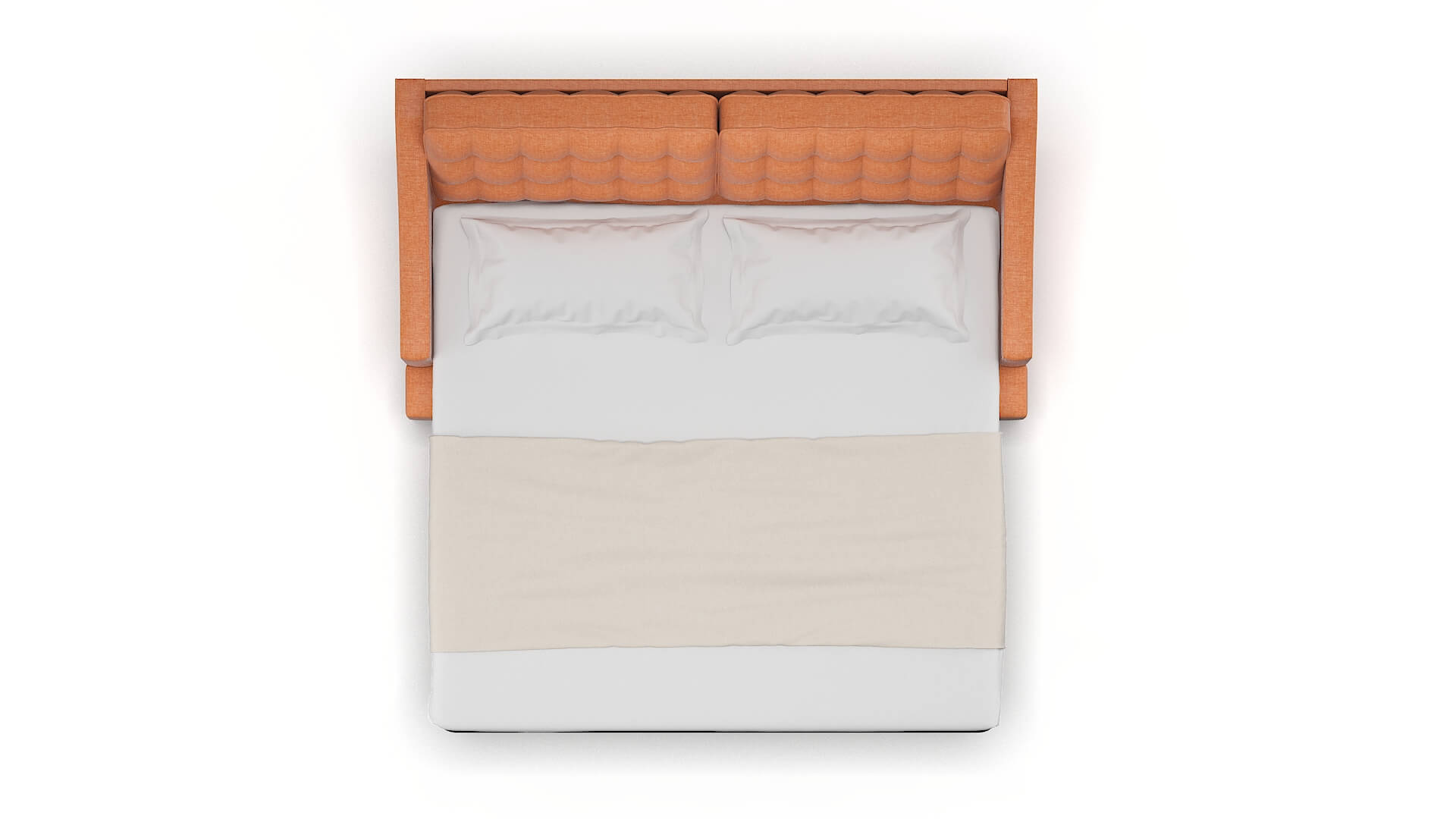 Geneva Durham Tangerine Sofa Sleeper Espresso legs 3