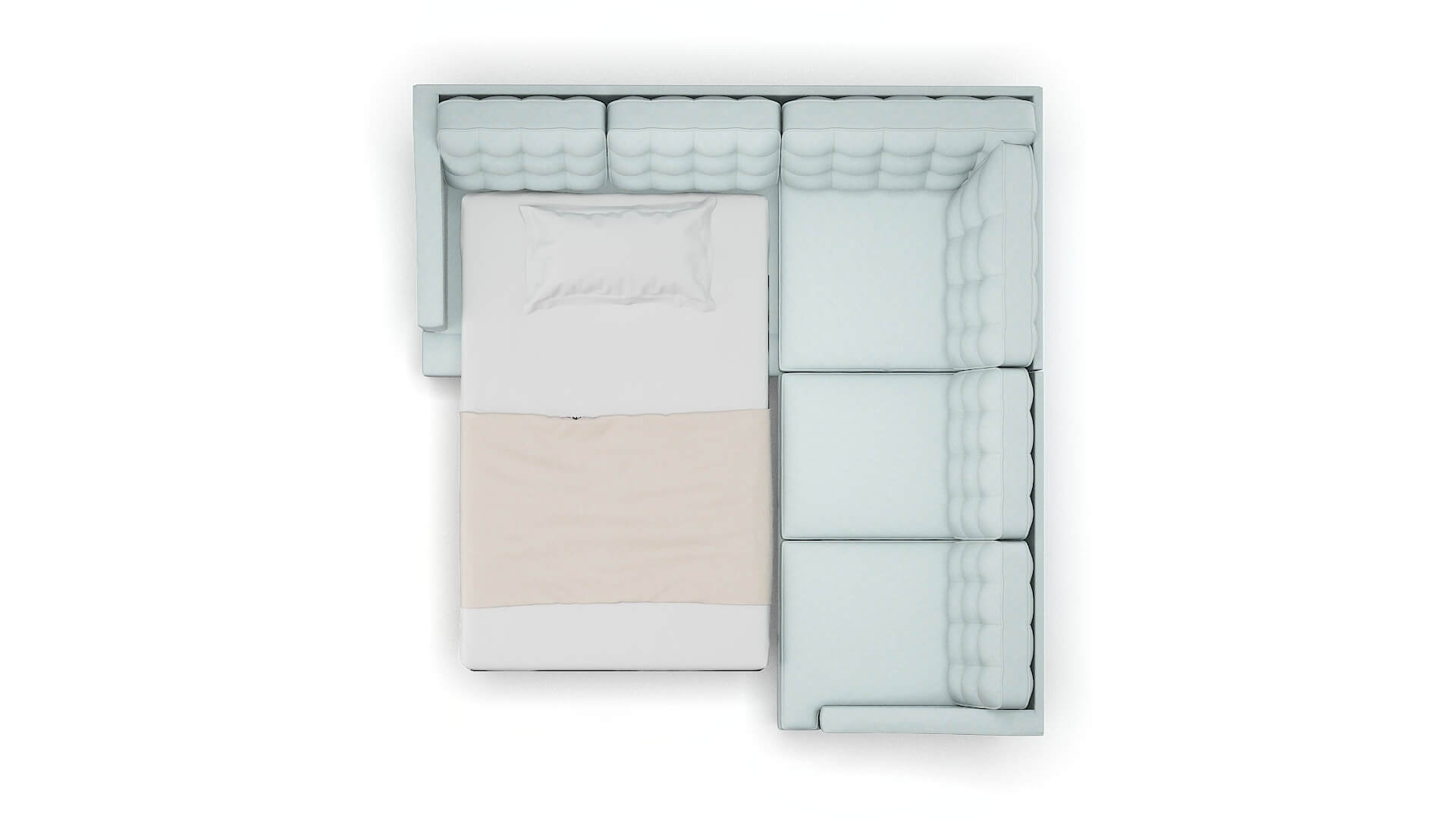 Geneva Elliot Spa Sectional Sleeper Espresso legs 3