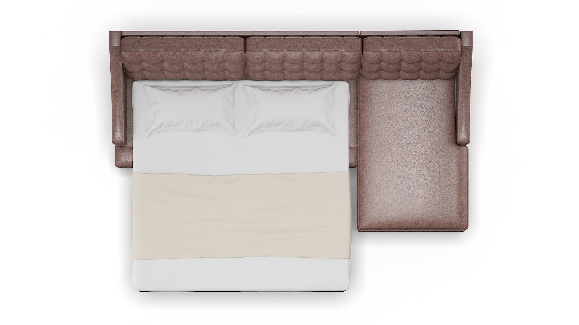 Geneva Ford Brown Panel Sleeper Espresso legs 3