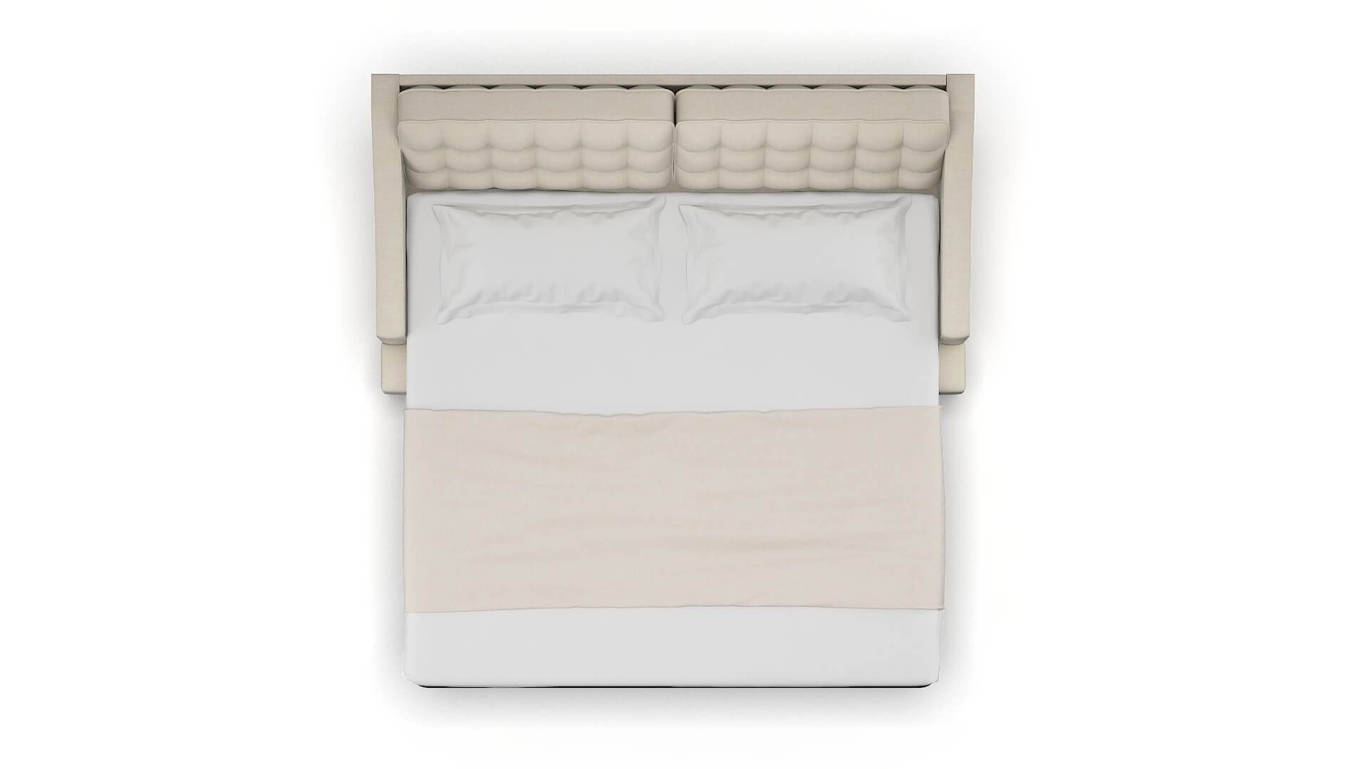 Geneva Keylargo Almond Sofa Sleeper Espresso legs 3