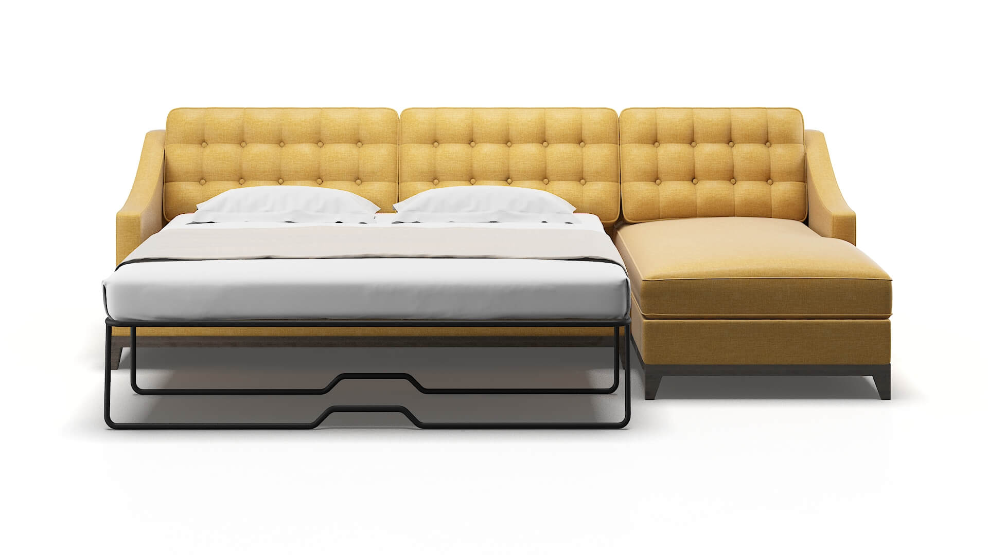 Geneva Keylargo Honey Panel Sleeper Espresso legs 1