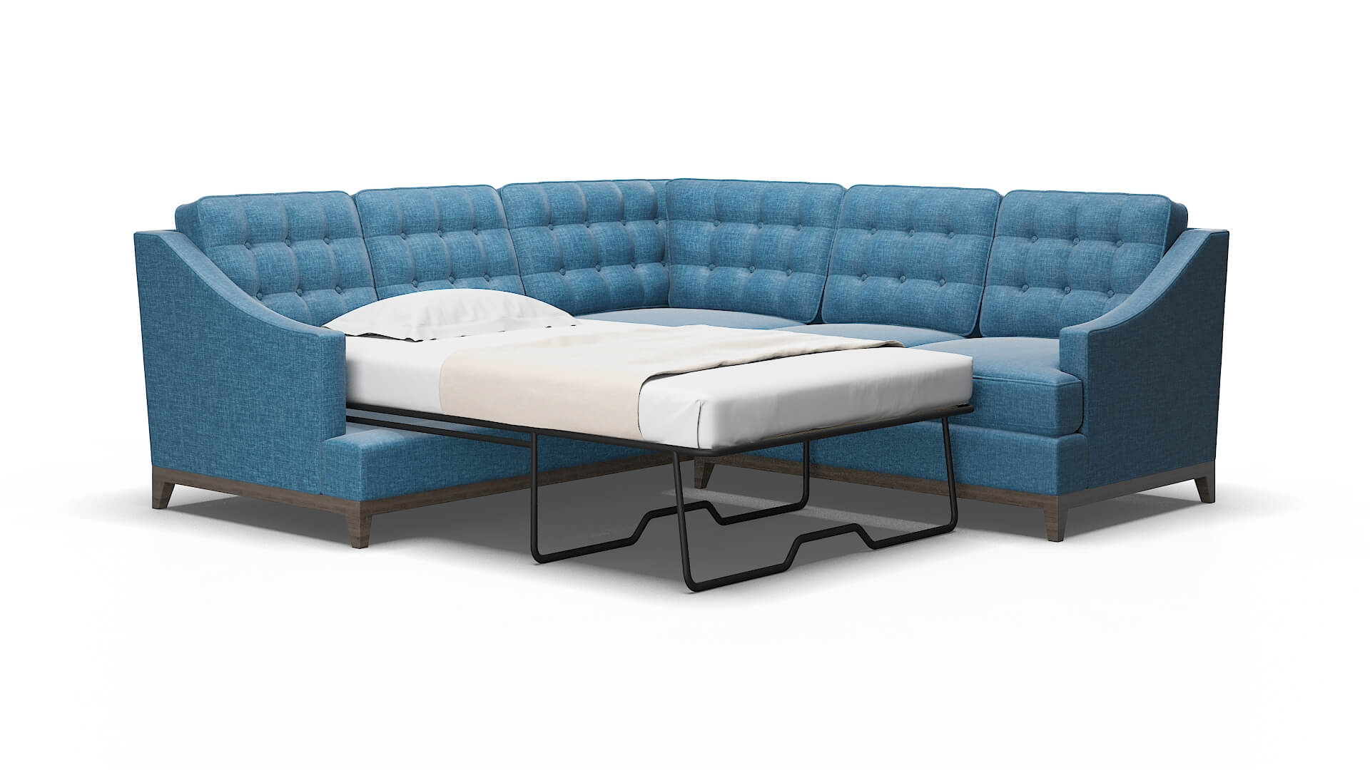 Geneva Keylargo ocean Sectional sleeper Espresso Legs  2