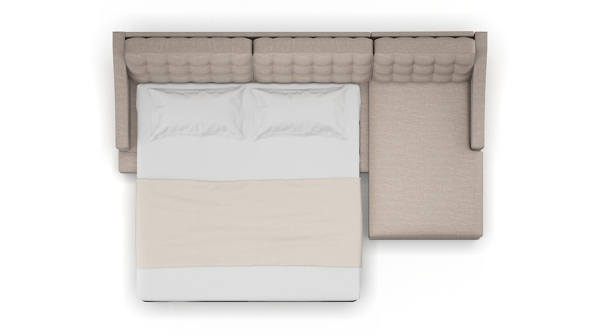 Geneva Keylargo Pumice Panel Sleeper Espresso legs 3