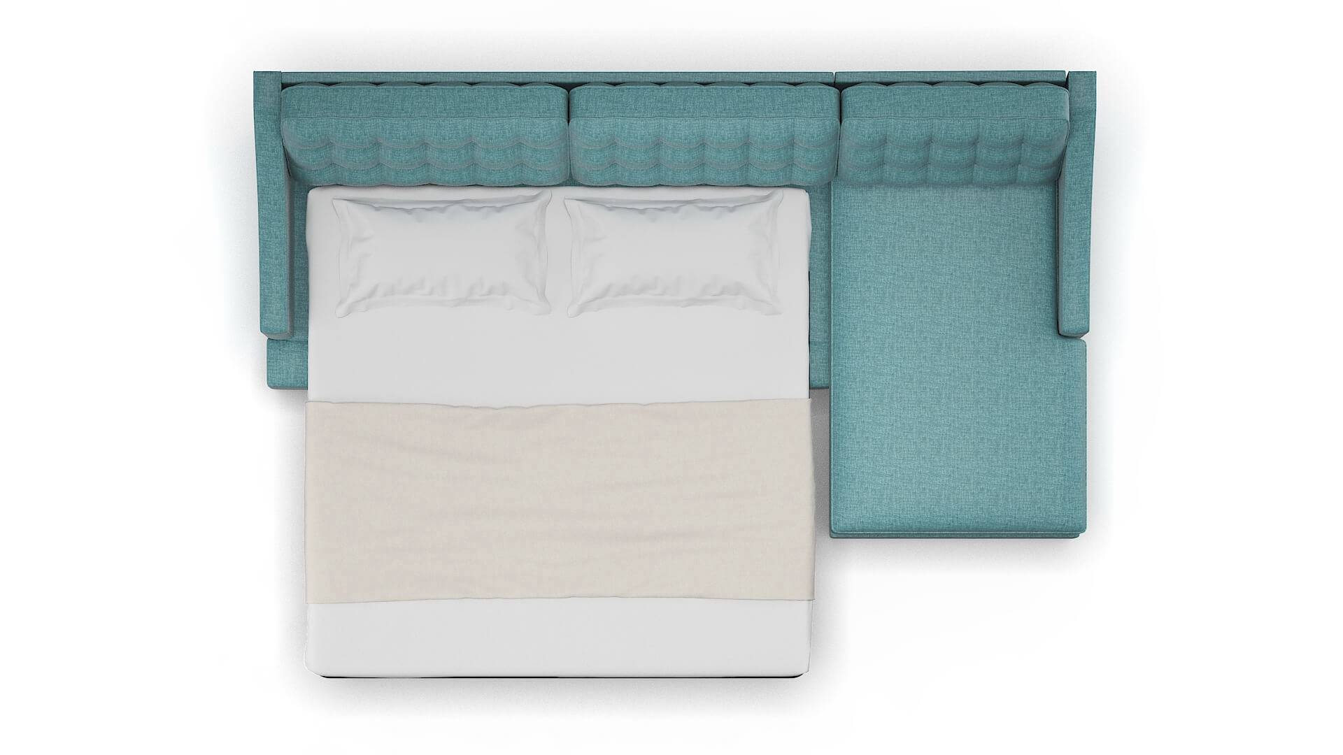 Geneva Keylargo Zenithteal Panel Sleeper Espresso legs 3