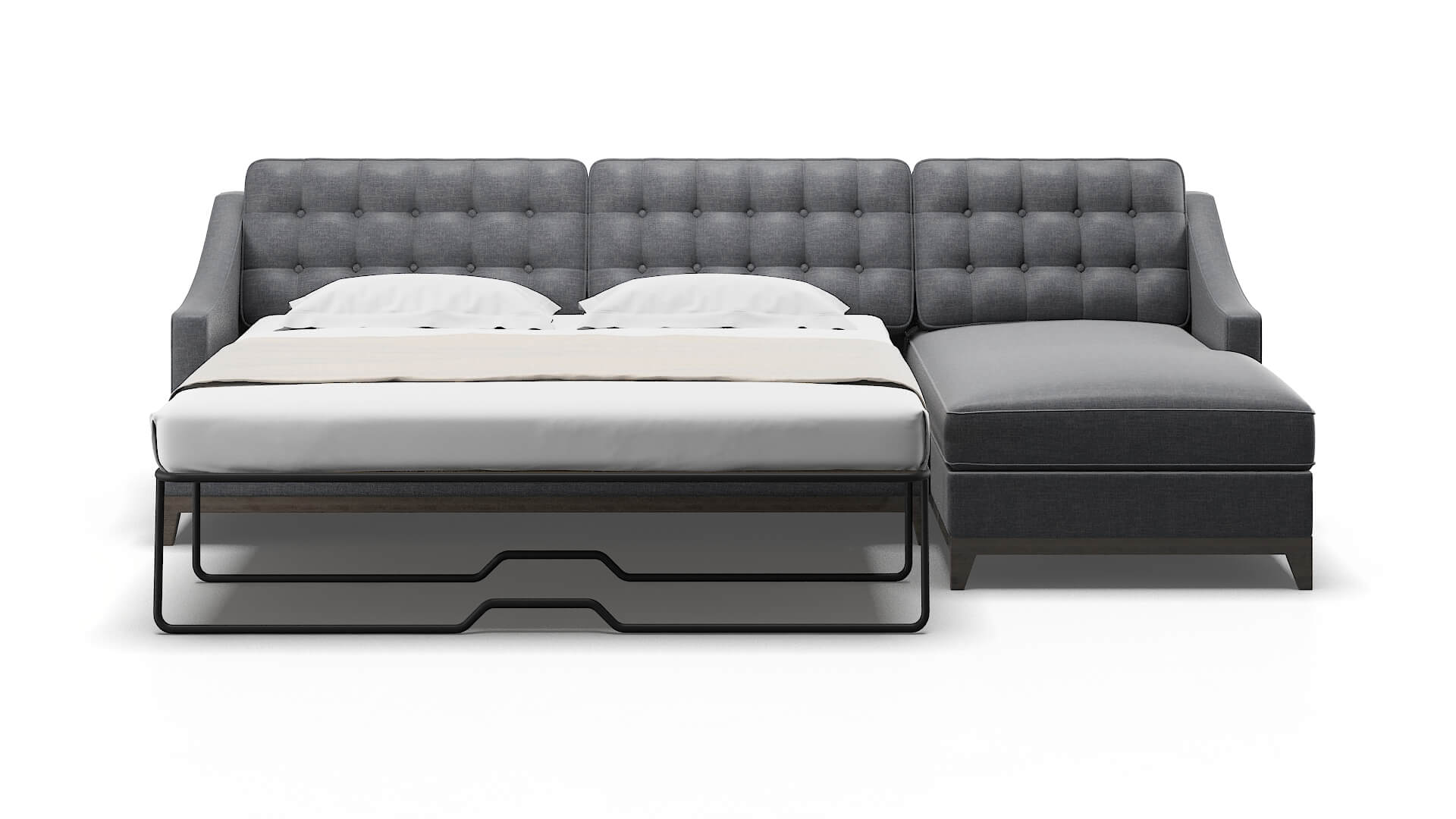 Geneva Lana Onyx Panel Sleeper espresso legs 2