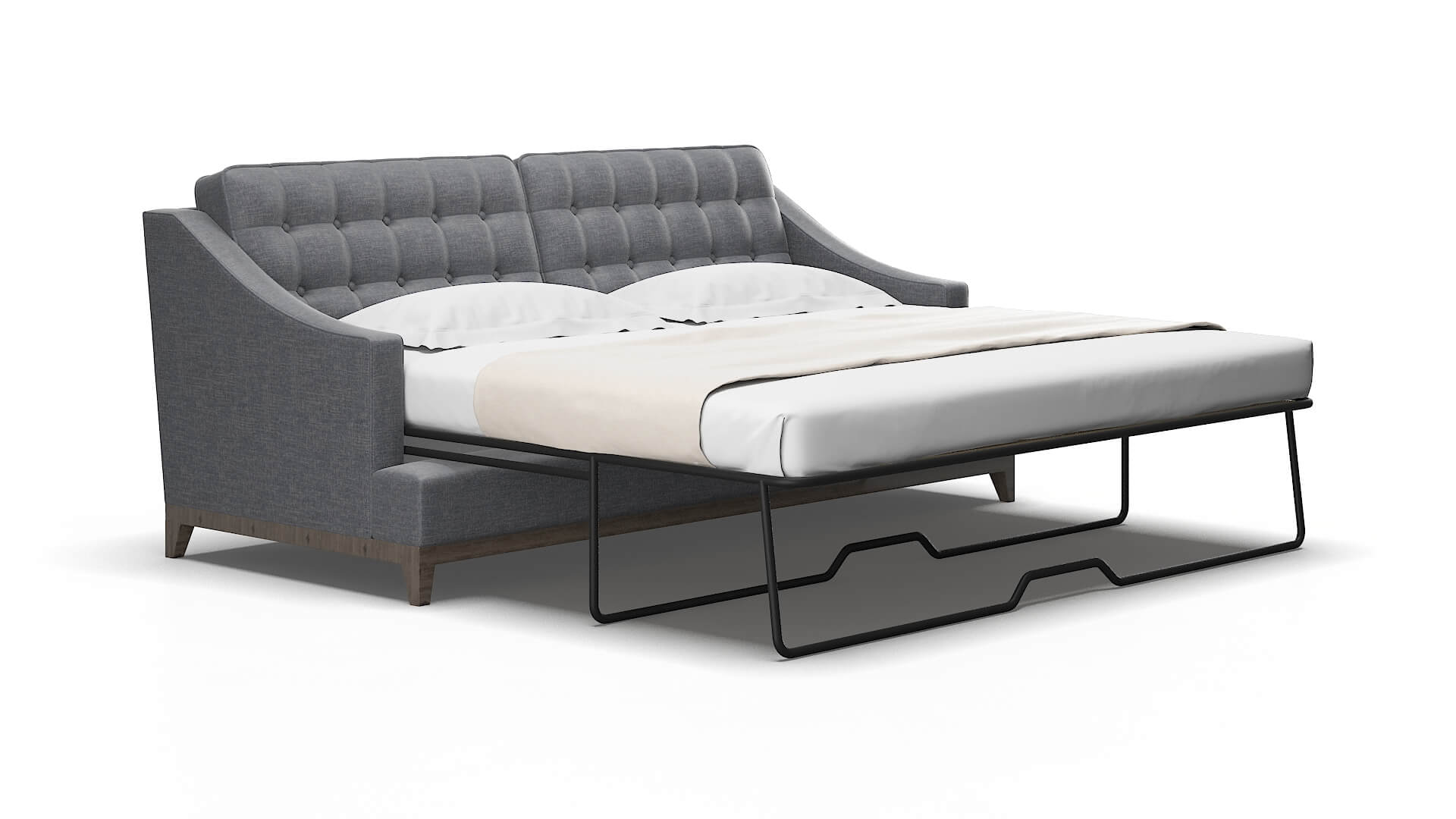 Geneva Lana Onyx Sofa Sleeper Espresso legs 2