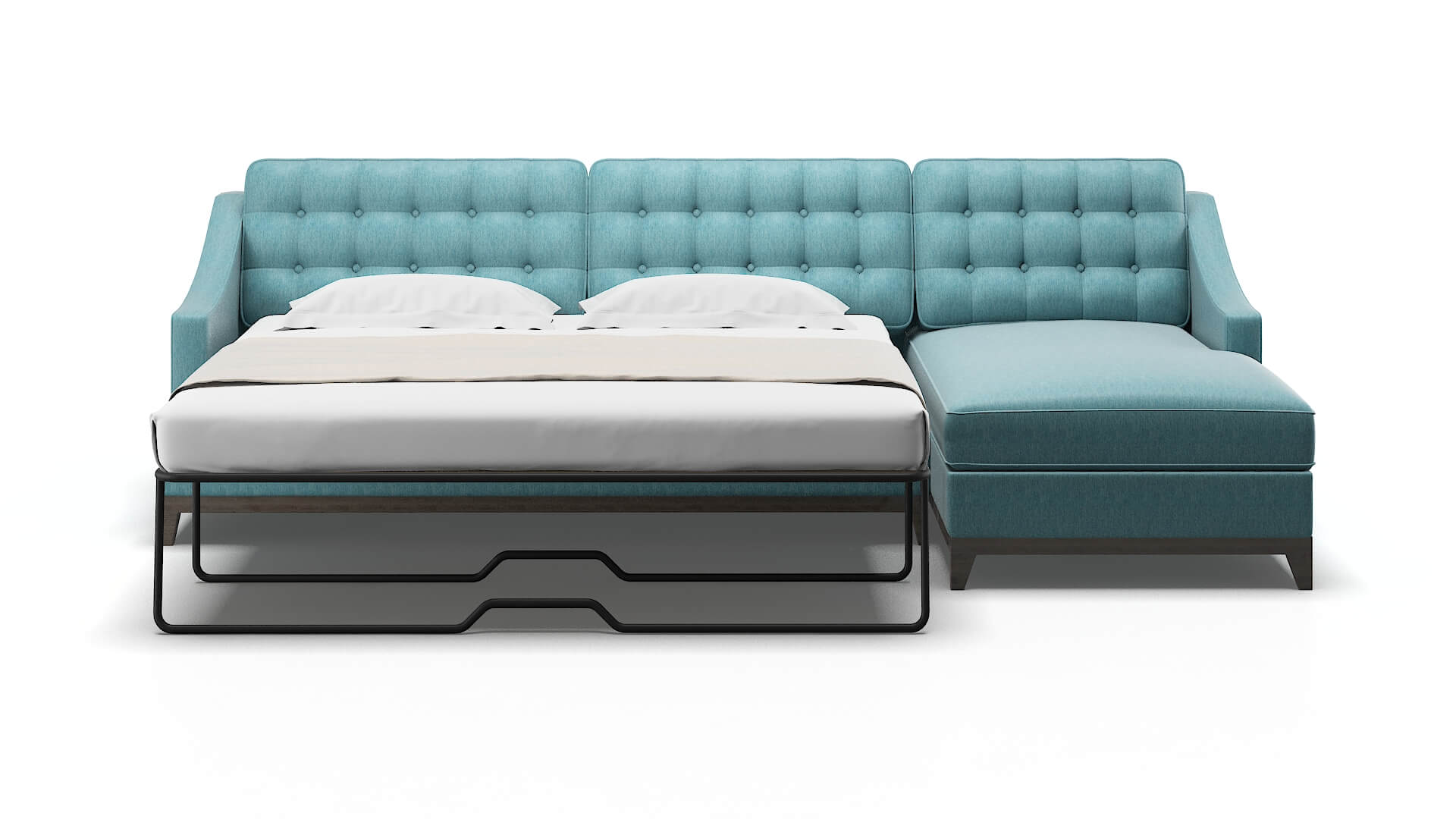 Geneva Lana Peacock Panel Sleeper Espresso legs 1