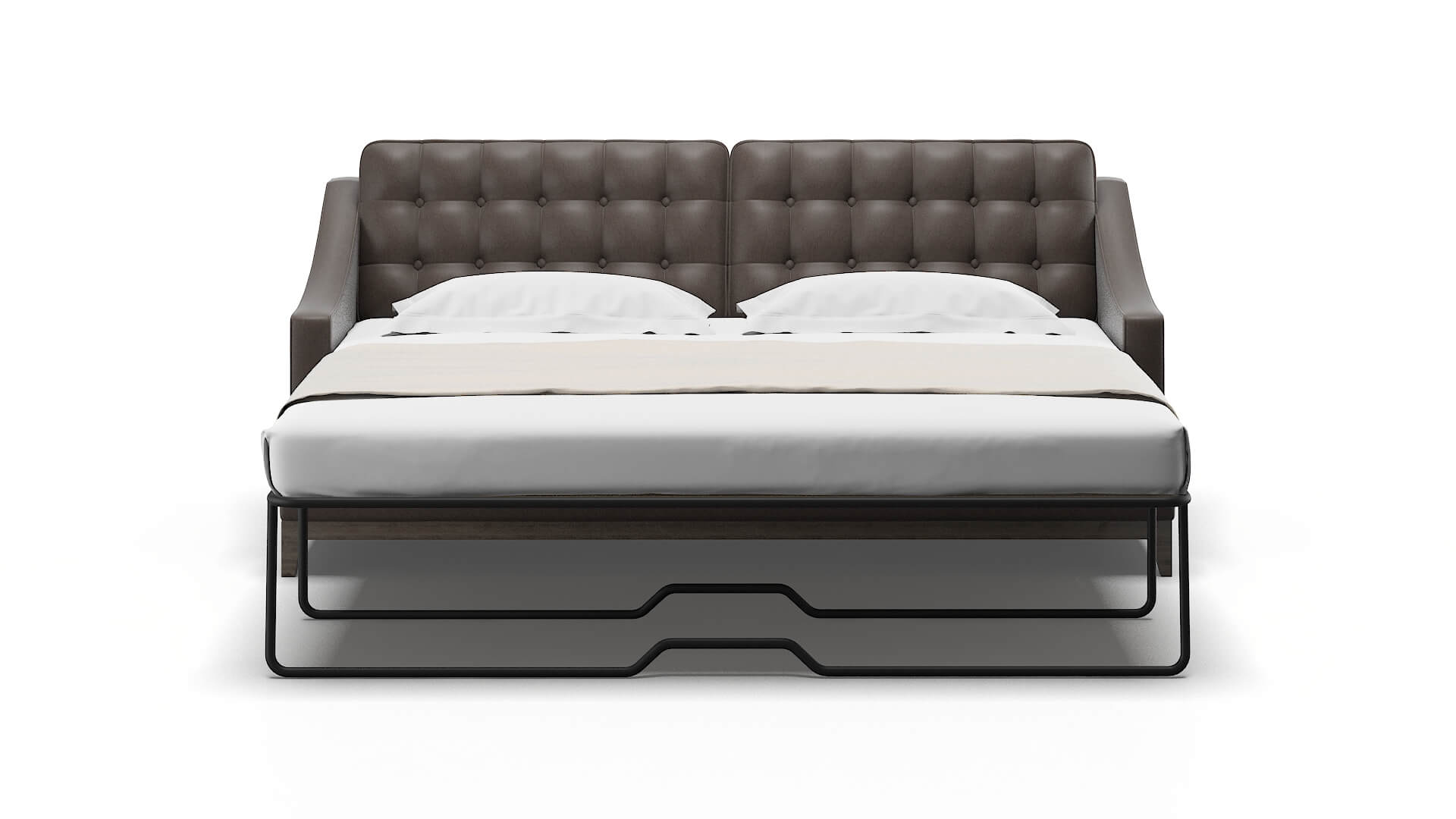 Geneva Naples Graphite Sofa Sleeper Espresso legs 1
