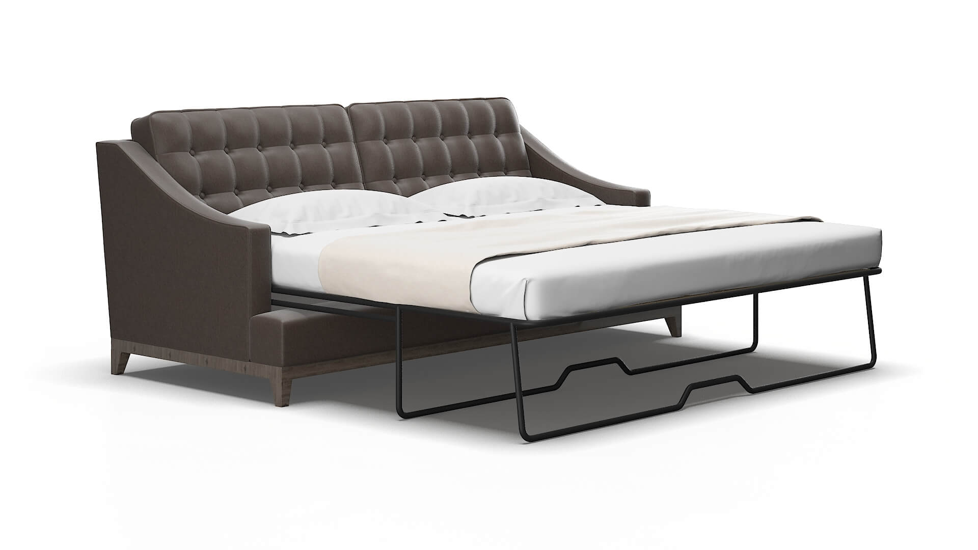 Geneva Naples Graphite Sofa Sleeper Espresso legs 2