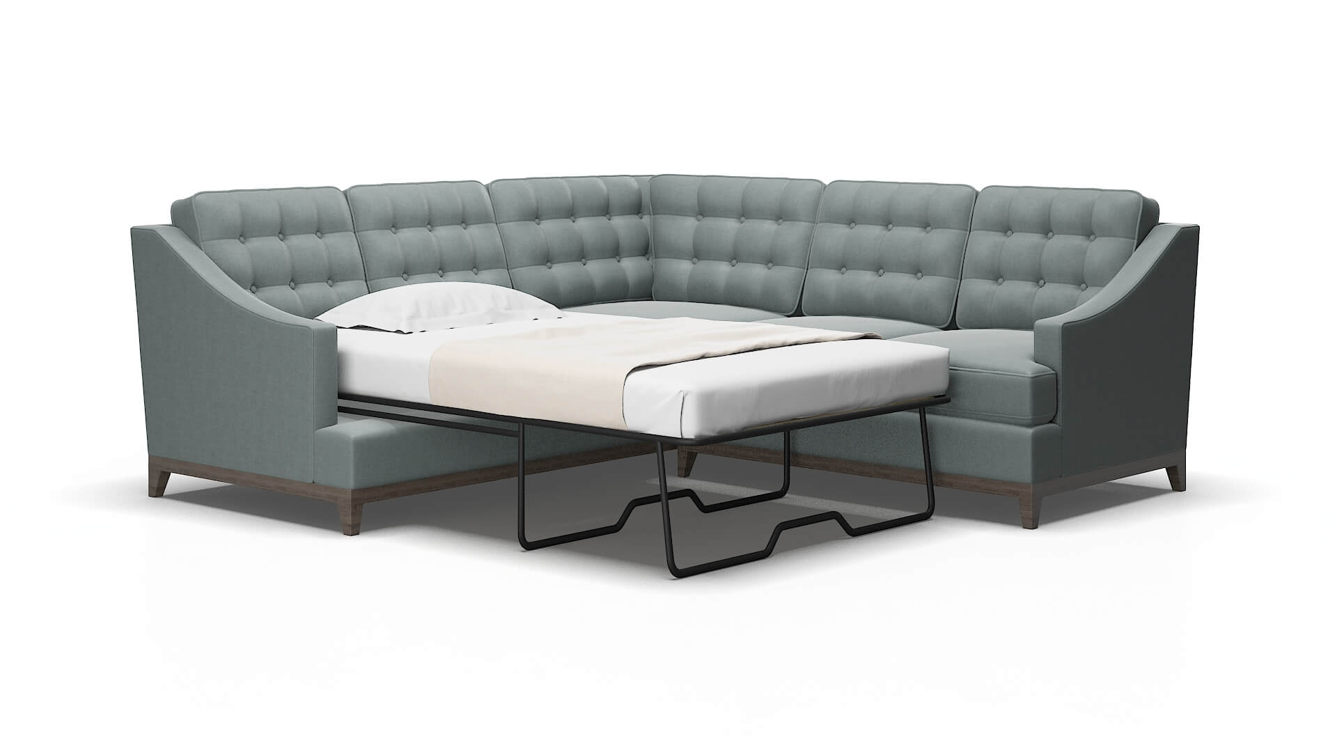 Geneva Oakley baltic Sectional sleeper Espresso Legs  2