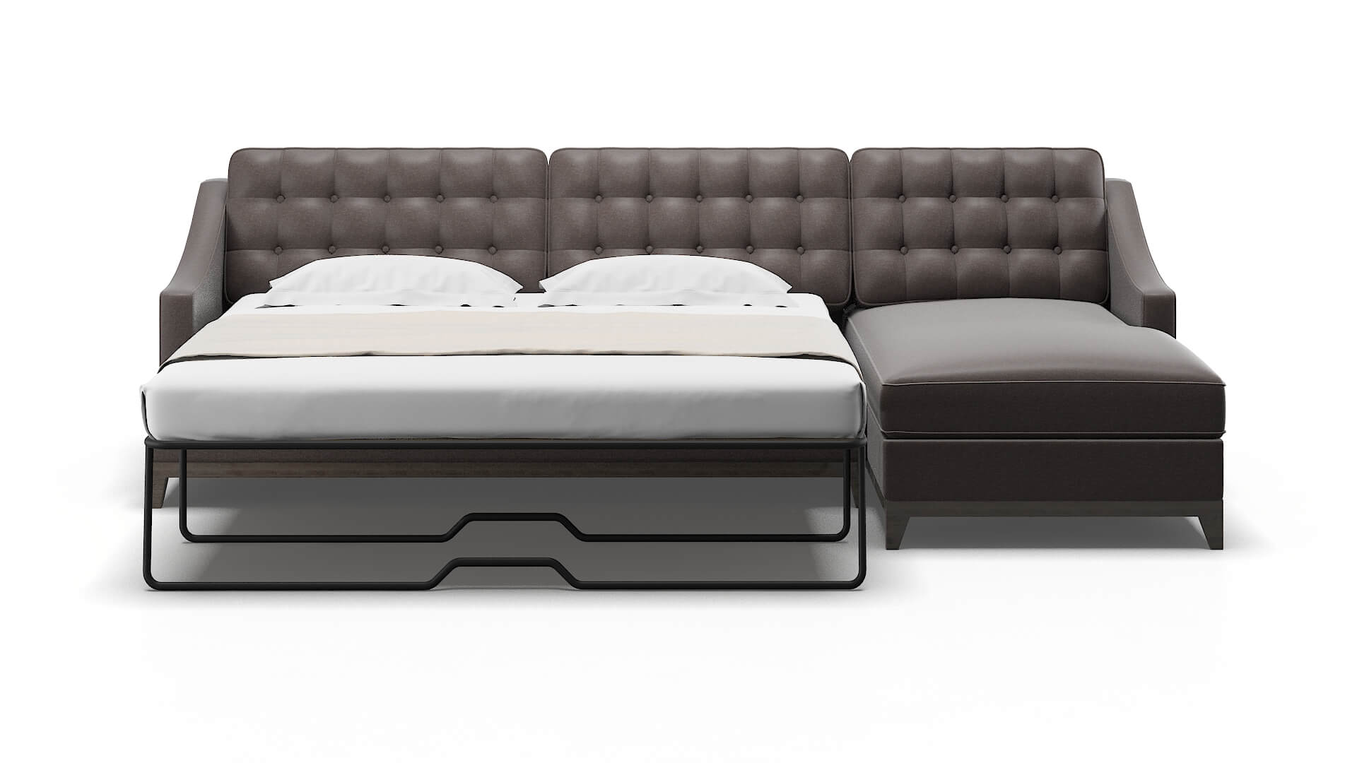 Geneva Oscar chocolate Panel sleeper Espresso Legs  2