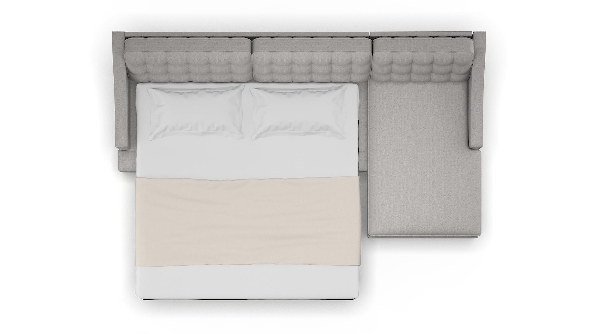 Geneva Prime Ash Panel Sleeper Espresso legs 3