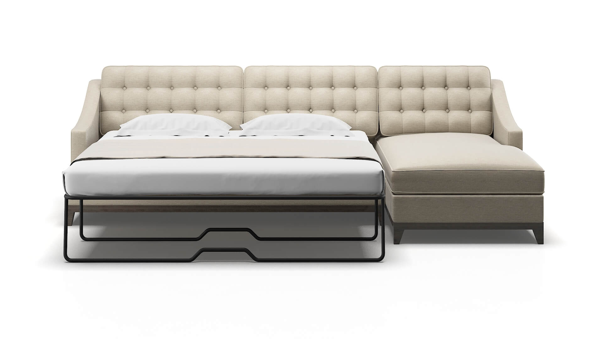 Geneva Prime Dusk Panel Sleeper Espresso legs 1