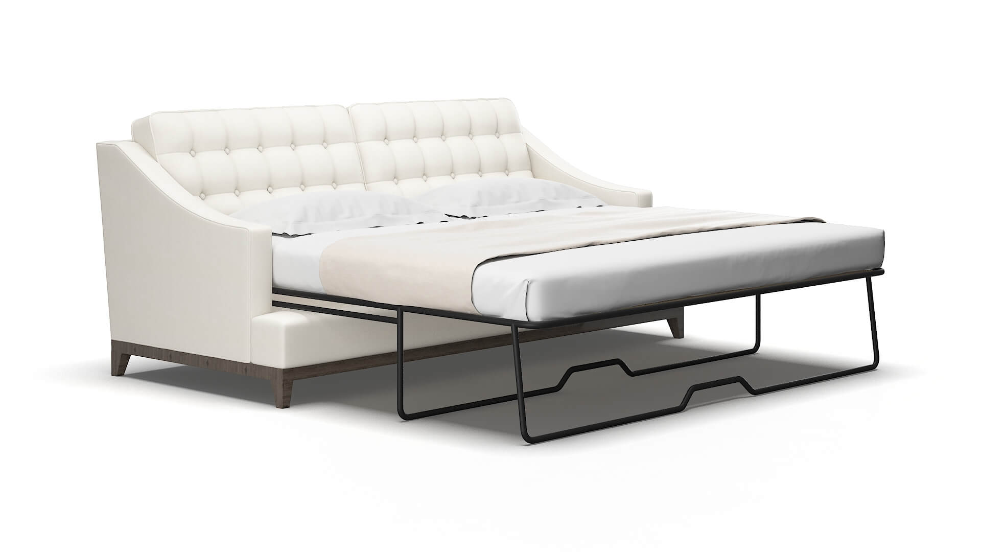 Geneva R_prize cream Sofa sleeper Espresso Legs  2