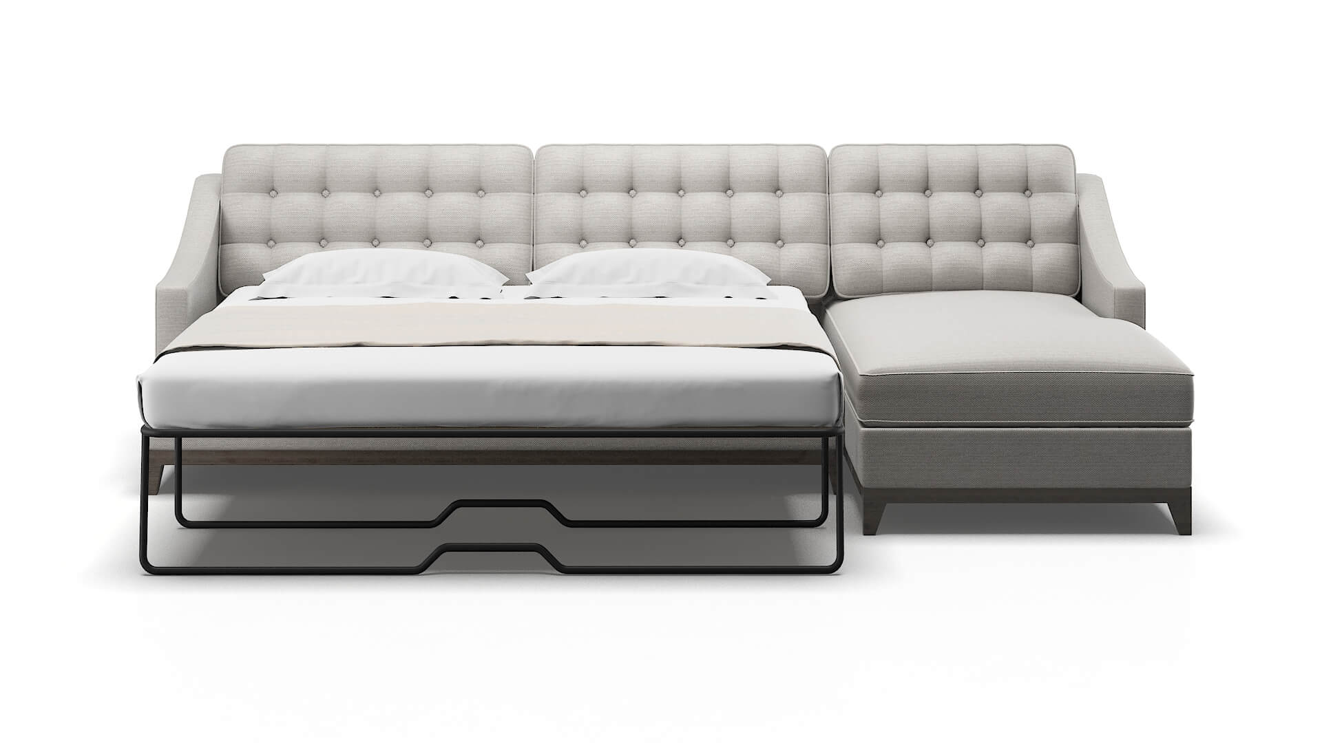 Geneva Redondo stone Panel sleeper Espresso Legs  2