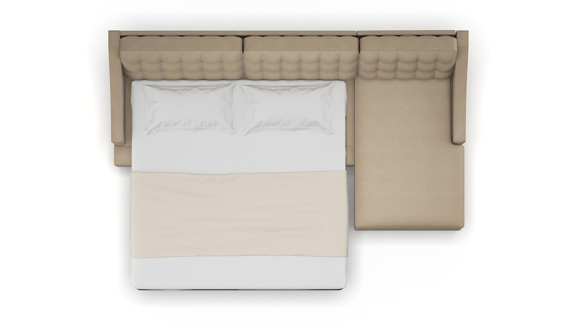 Geneva Rocket Cappuccino Panel Sleeper Espresso legs 3