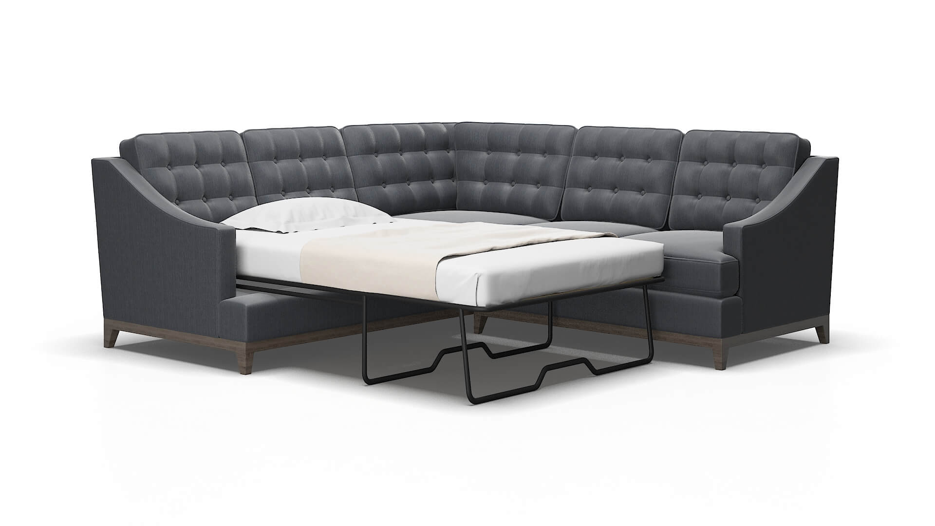 Geneva Rocket eclipse Sectional sleeper Espresso Legs  2