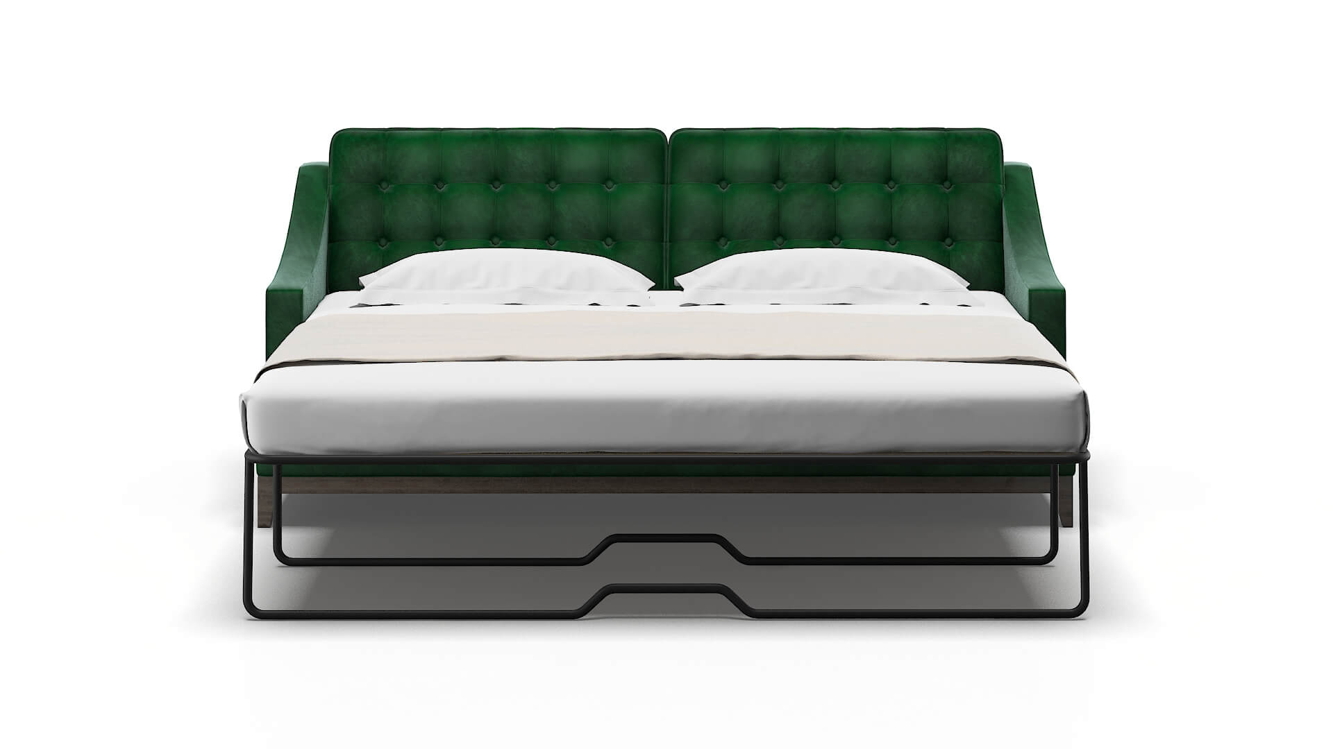 Geneva Royale Evergreen Sofa Sleeper Espresso legs 1