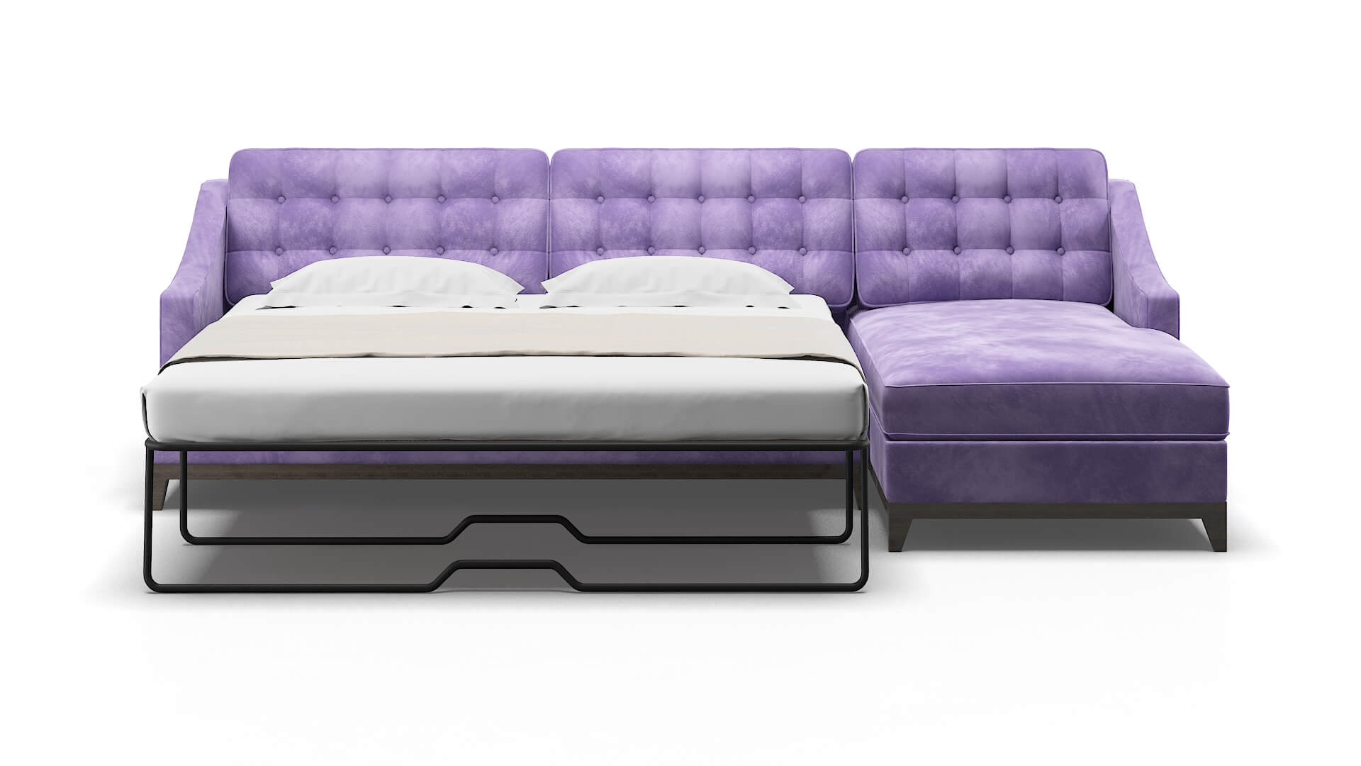 Geneva Royale lavender Panel sleeper Espresso Legs  2