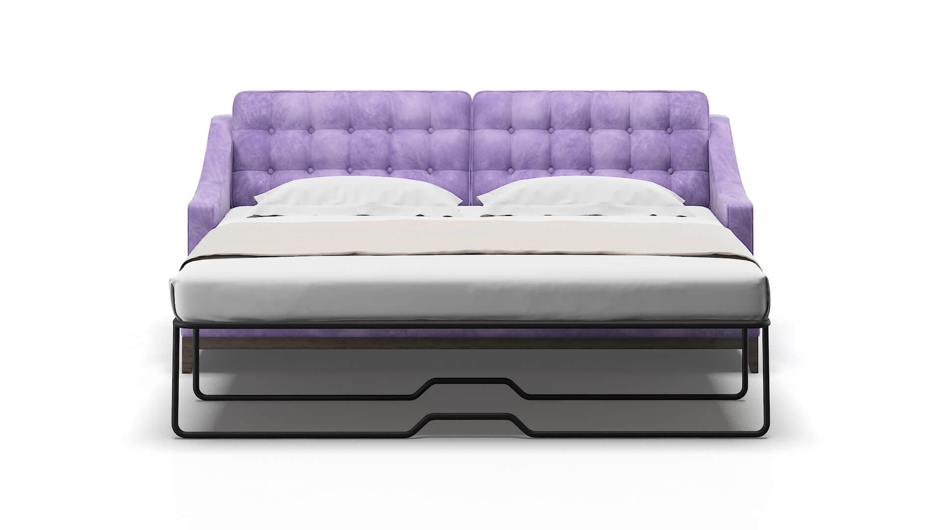 Geneva Royale Lavender Sofa Sleeper Espresso legs 1