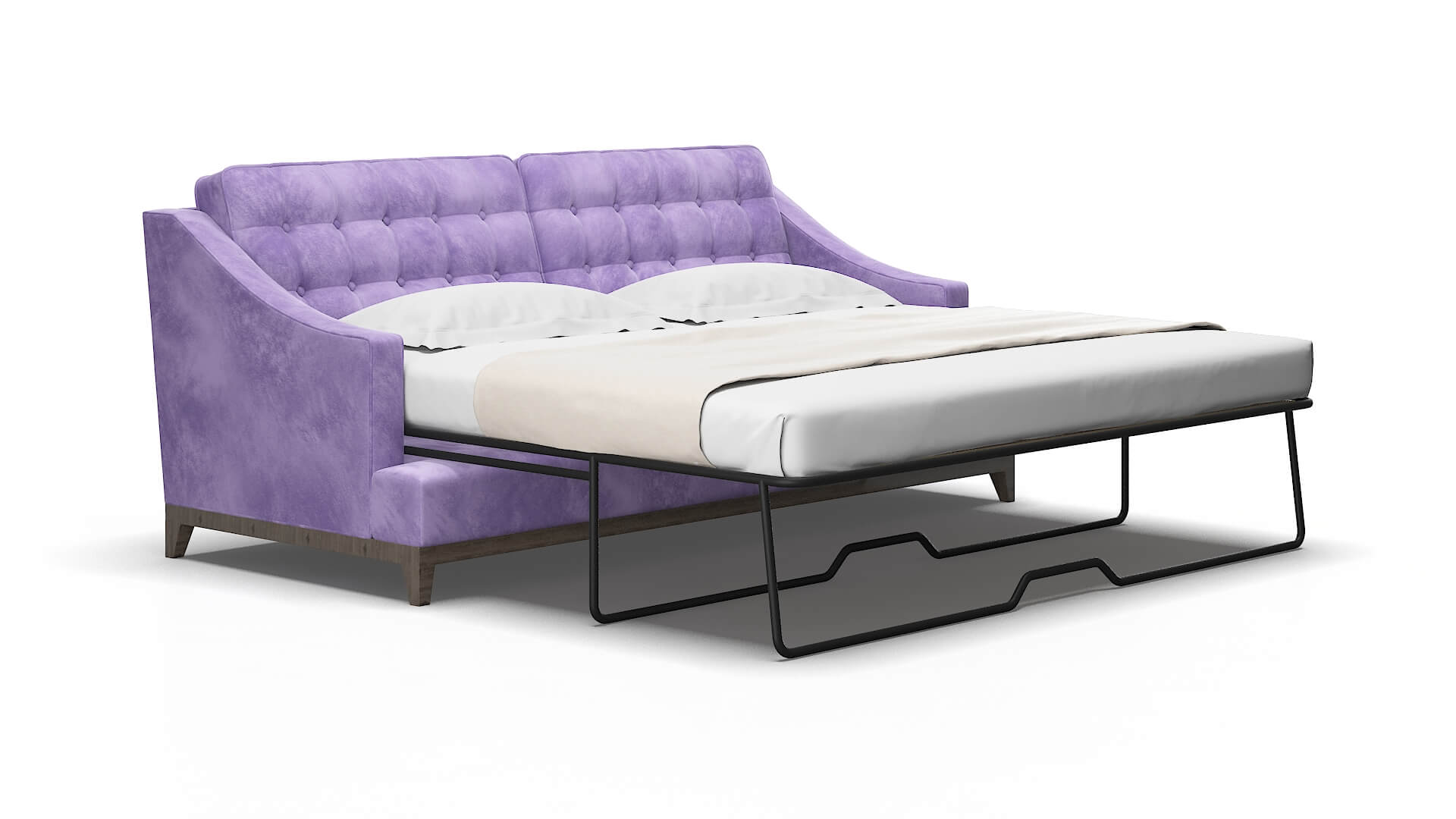 Geneva Royale lavender Sofa sleeper Espresso Legs  2