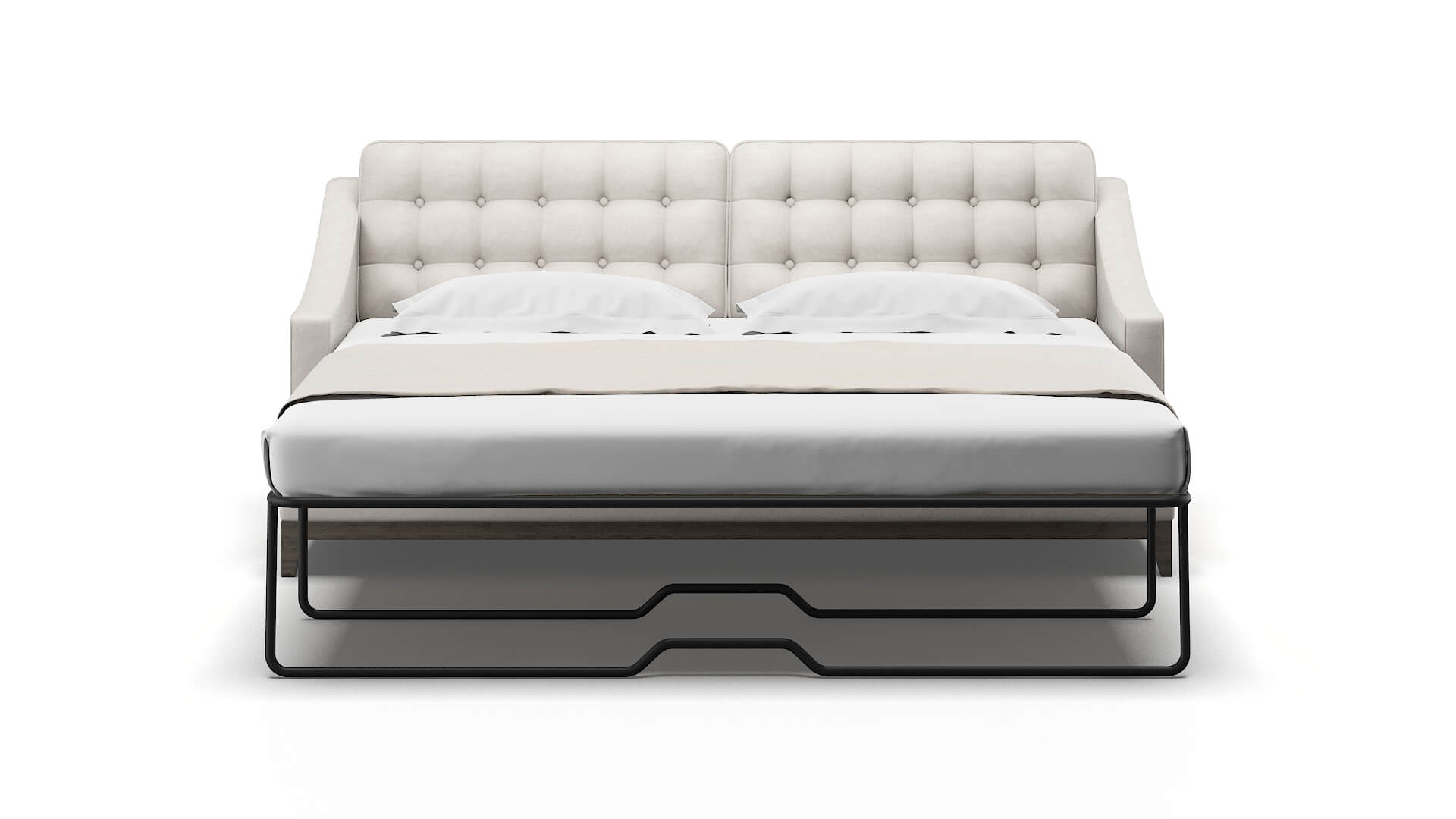 Geneva Suave Dove Sofa Sleeper Espresso legs 1