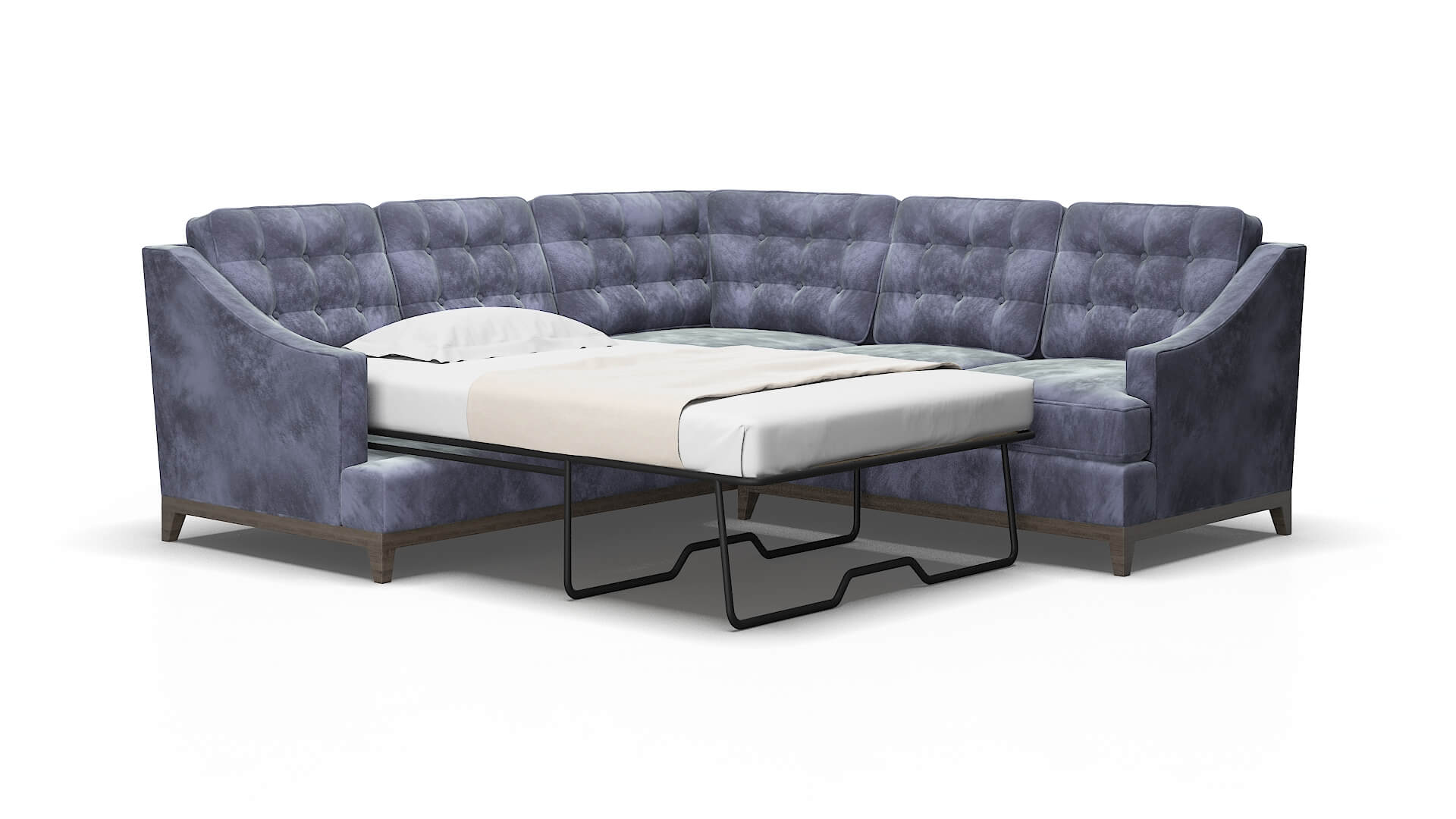 Geneva Terrain dusk Sectional sleeper Espresso Legs  2