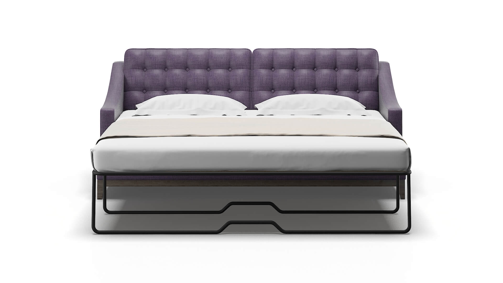 Geneva Tess Blackberry Sofa Sleeper Espresso legs 1