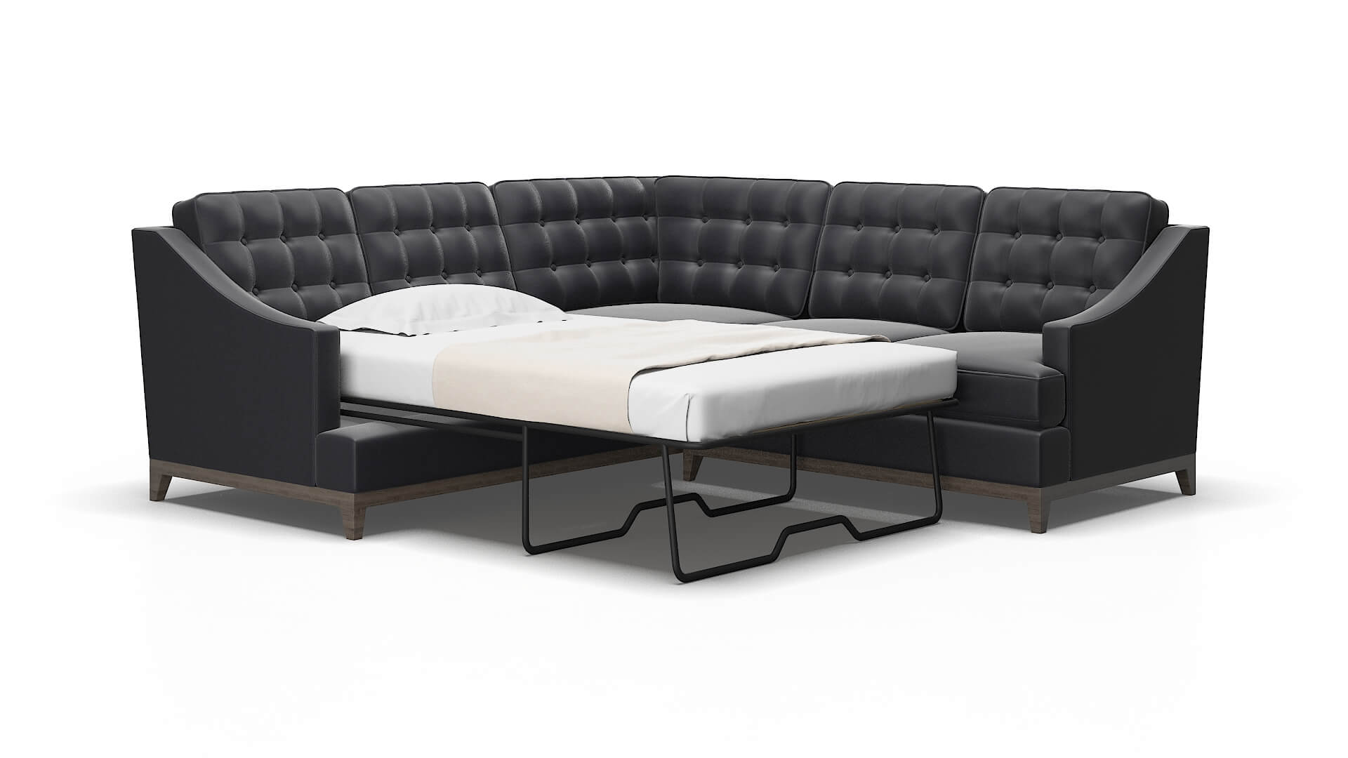 Geneva Urban_d Eclipse Sectional Sleeper Espresso legs 2