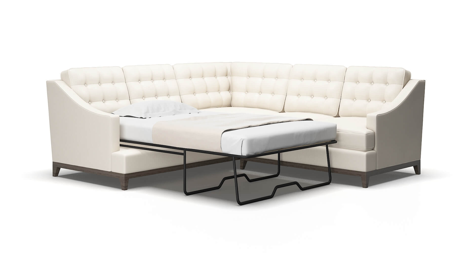 Geneva Urban_d snow Sectional sleeper Espresso Legs  2