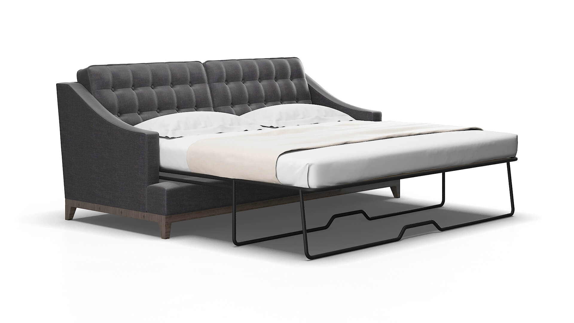 Geneva Venus Onyx Sofa Sleeper Espresso legs 2