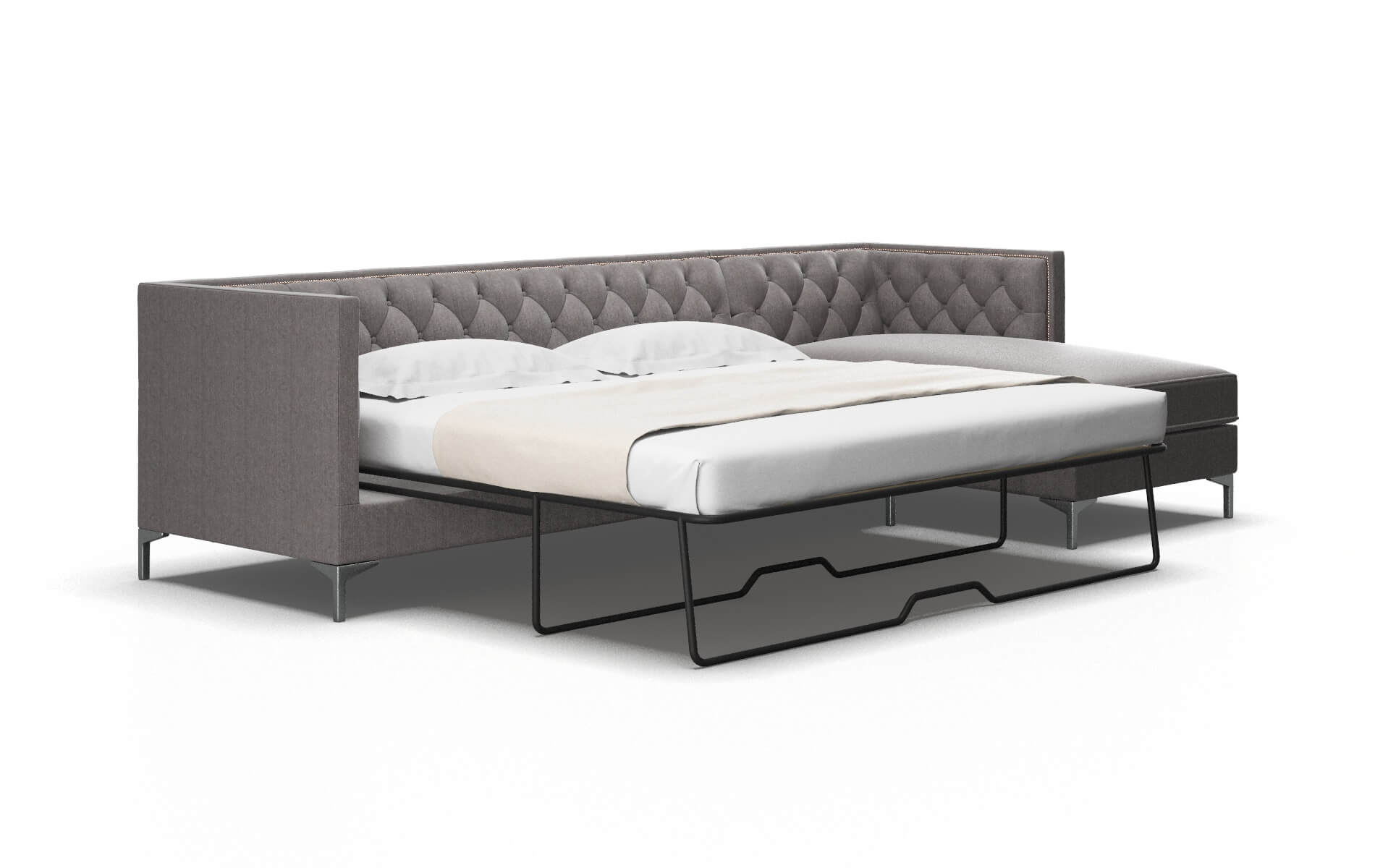 Gosford Atlas_plz Silver Panel Sleeper Espresso legs 2