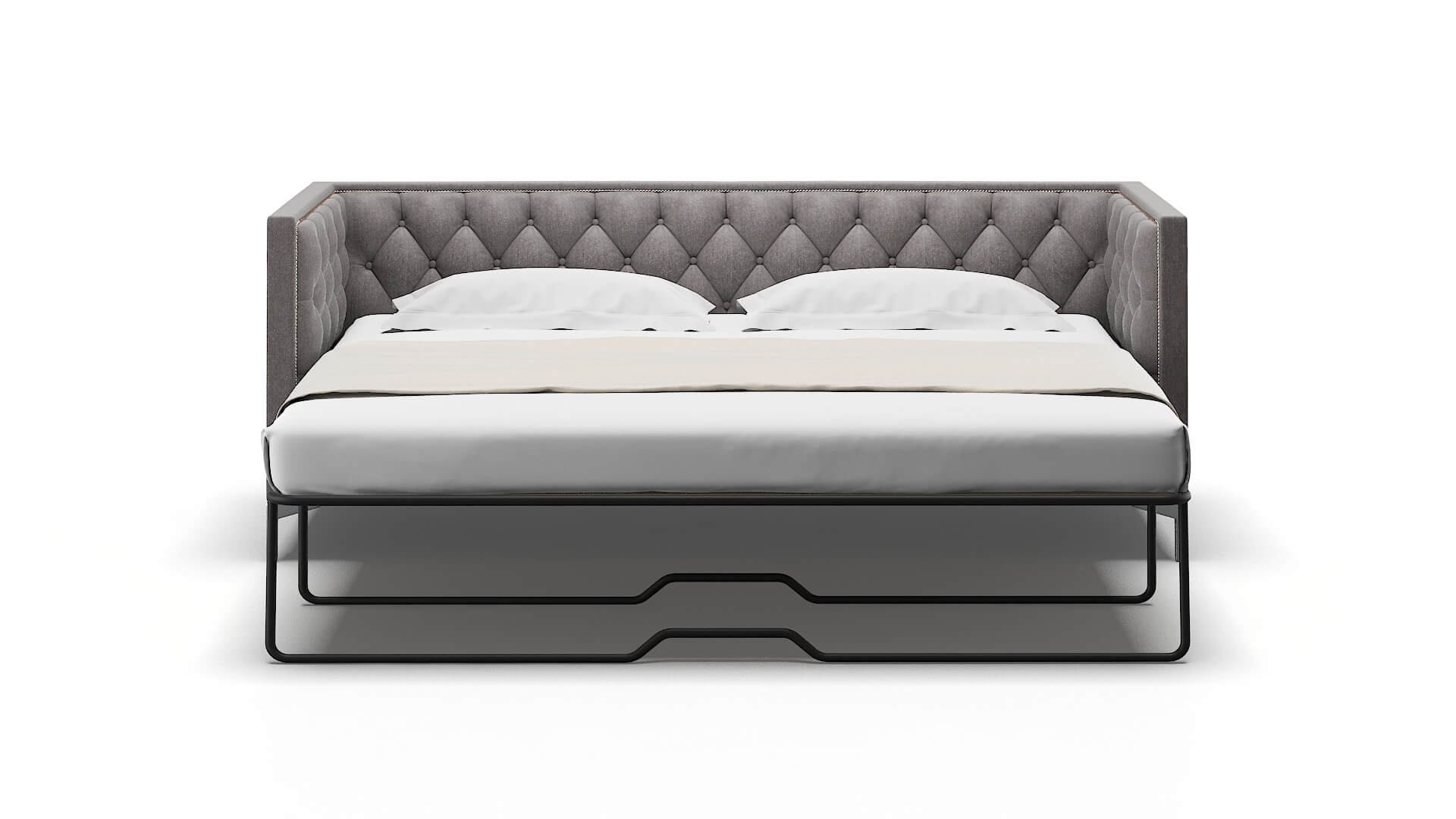 Gosford Atlas_plz Silver Sofa Sleeper Espresso legs 1