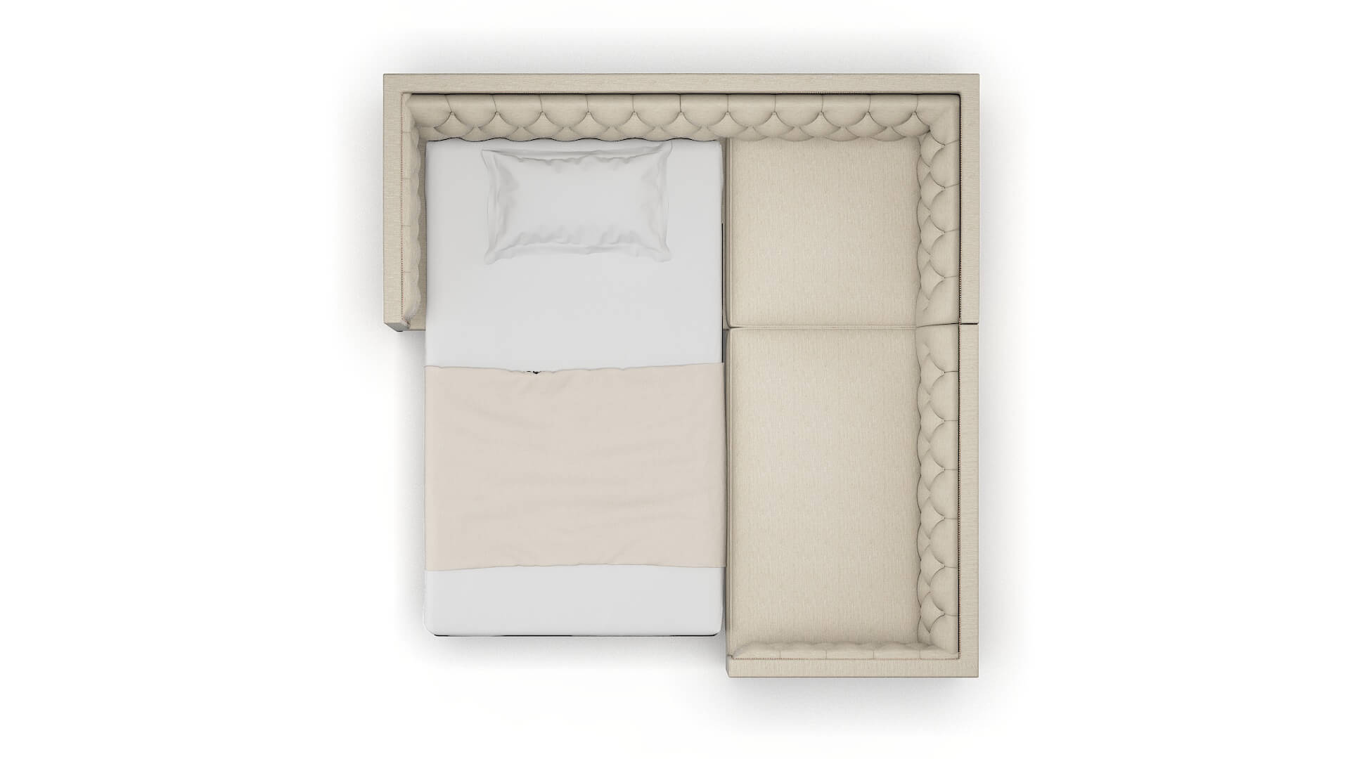 Gosford Avenger Pumice Sectional Sleeper Espresso legs 3