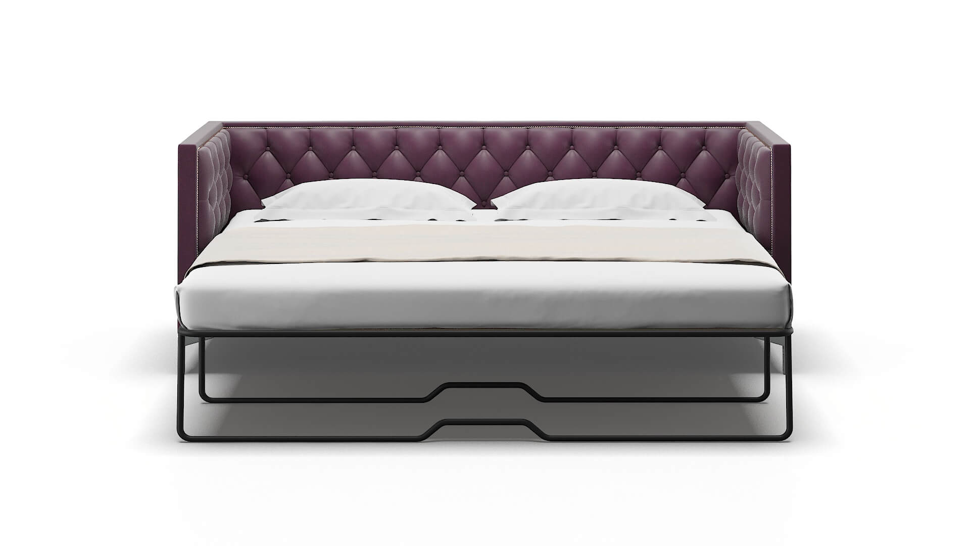 Gosford Bella Aubergine Sofa Sleeper Espresso legs 1